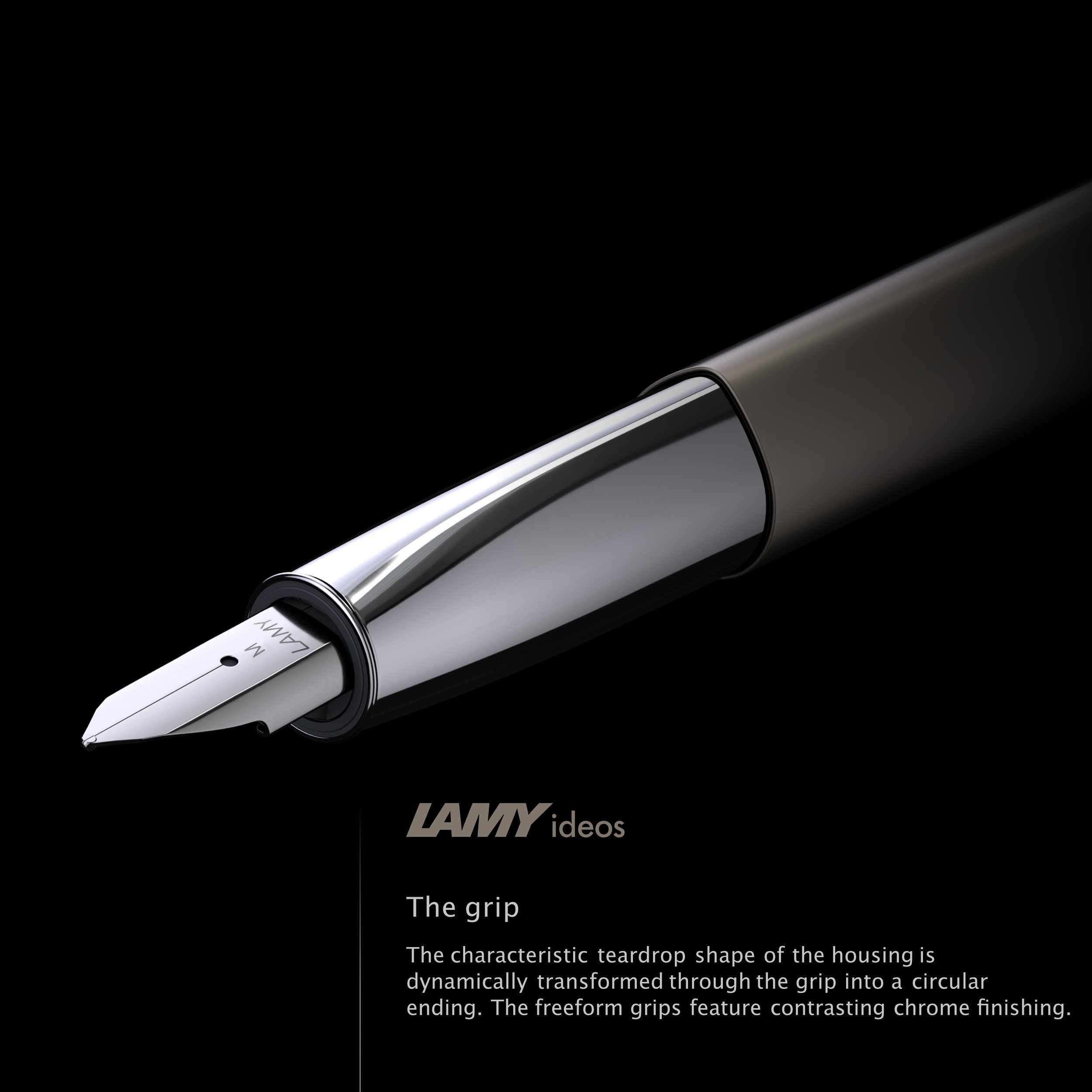 Stylo plume LAMY ideos - Extra-fine (EF) - Palladium - 4014519733768