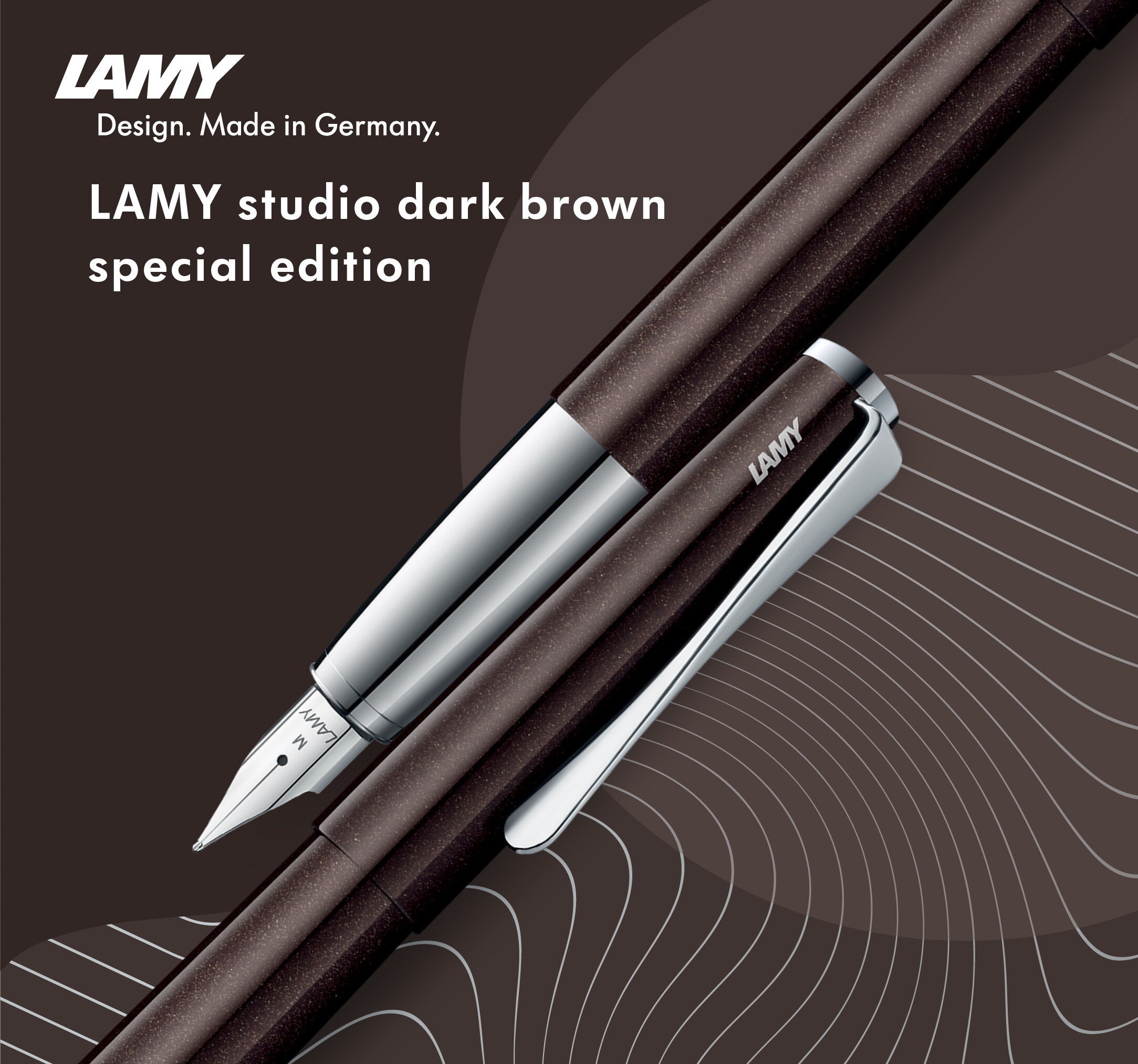 Stylo plume LAMY studio dark brown Édition Spéciale - Extra-fine (EF) - Dark brown - 4014519746584