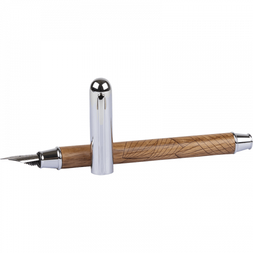 Stylo plume OBERTHUR Canopée - Medium (M) - Chêne / beige - 3108722401543