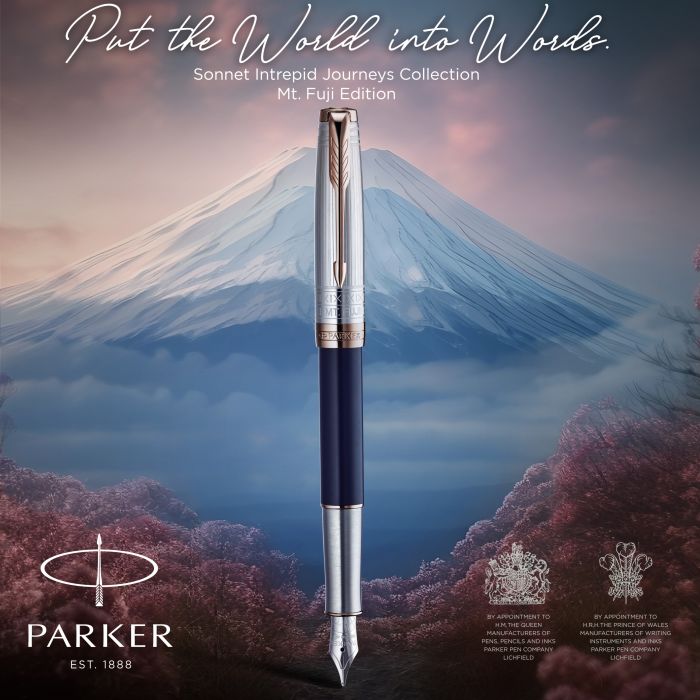 Stylo plume PARKER Sonnet Intrepid Journeys Mt. Fuji Edition - Fine (F) - Fuji - 3026981916526
