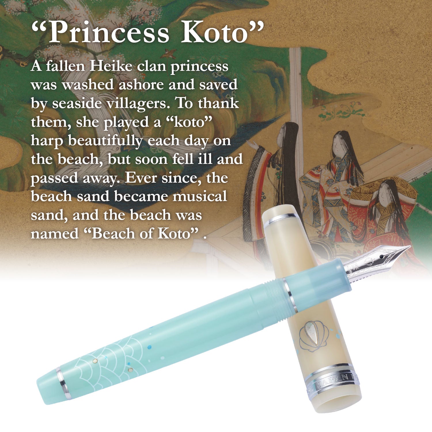 Stylo plume SAILOR Pro Gear Slim Princess Raden - Fine (F) - Koto - 4901680172703
