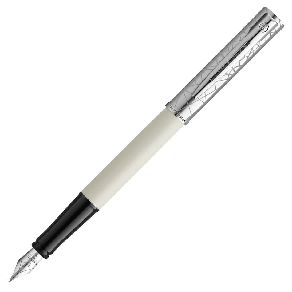 Stylo plume WATERMAN Allure Deluxe - Fine (F) - Laqué Blanc - 3026981745119