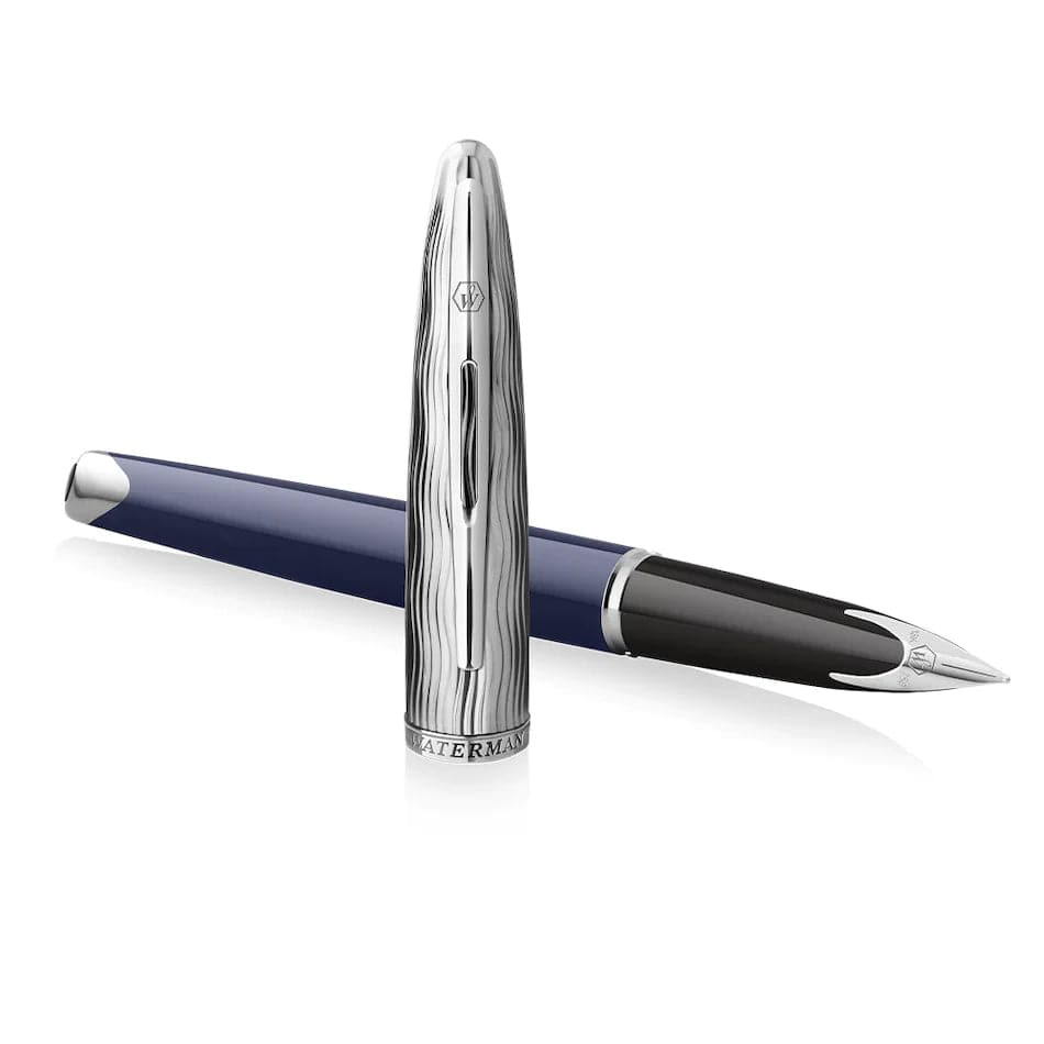Stylo plume WATERMAN Carène l'Essence du Bleu - Fine (F) - Bleu - -