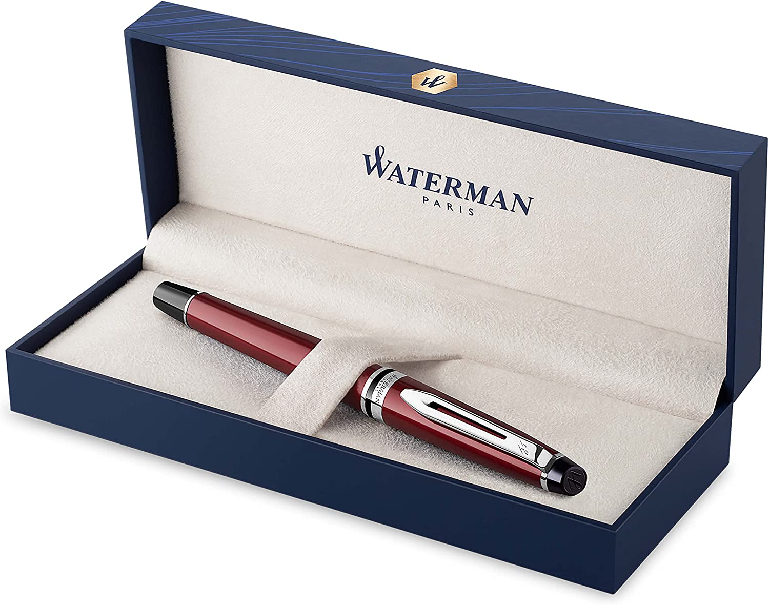 Stylo plume WATERMAN Expert CT - Fine (F) - Rouge Foncé - -