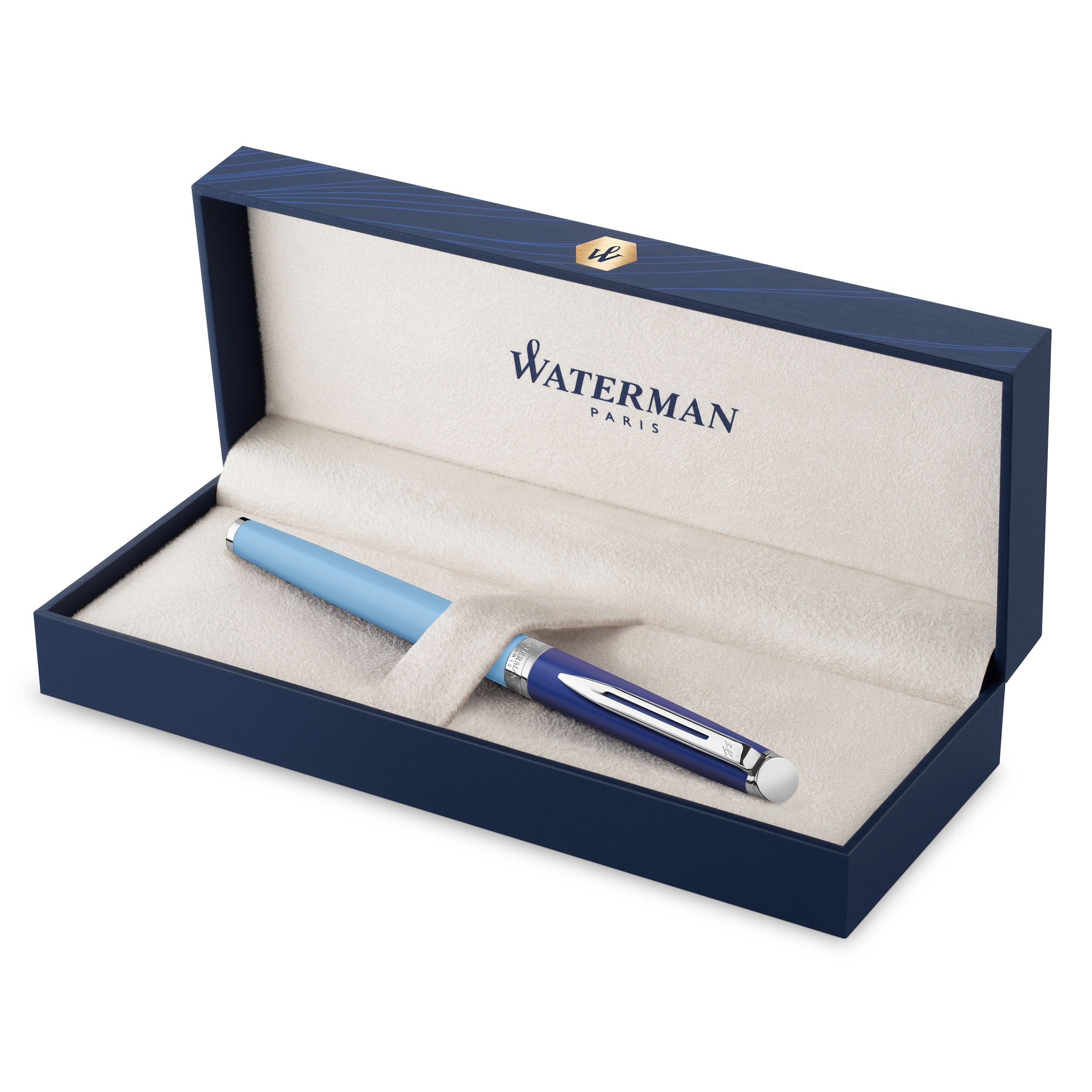 Stylo plume WATERMAN Hemisphère Colour Blocking - Fine (F) - Bleu Clair - 3026981799242