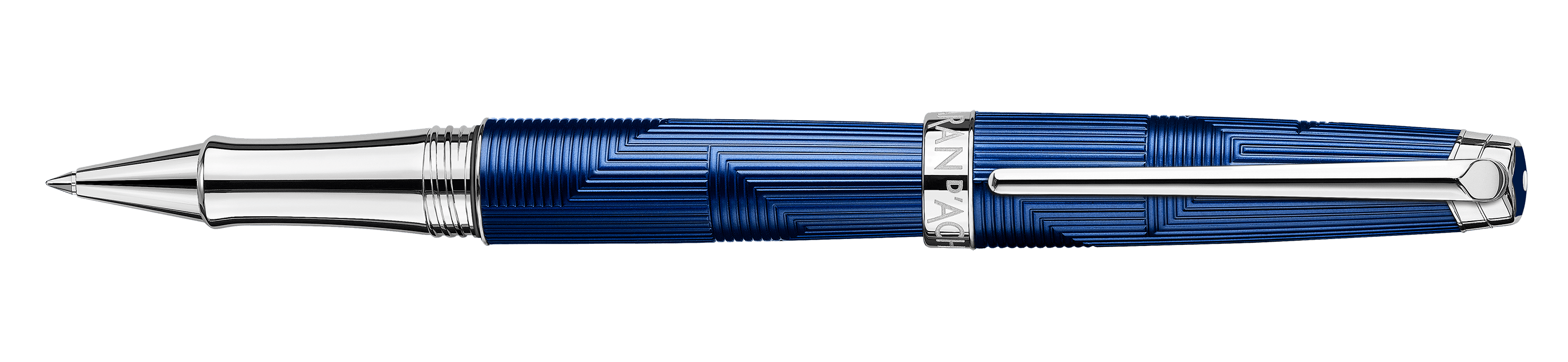 Stylo roller CARAN D'ACHE Léman Bleu Marin - Fine (F) - Bleu marin - -