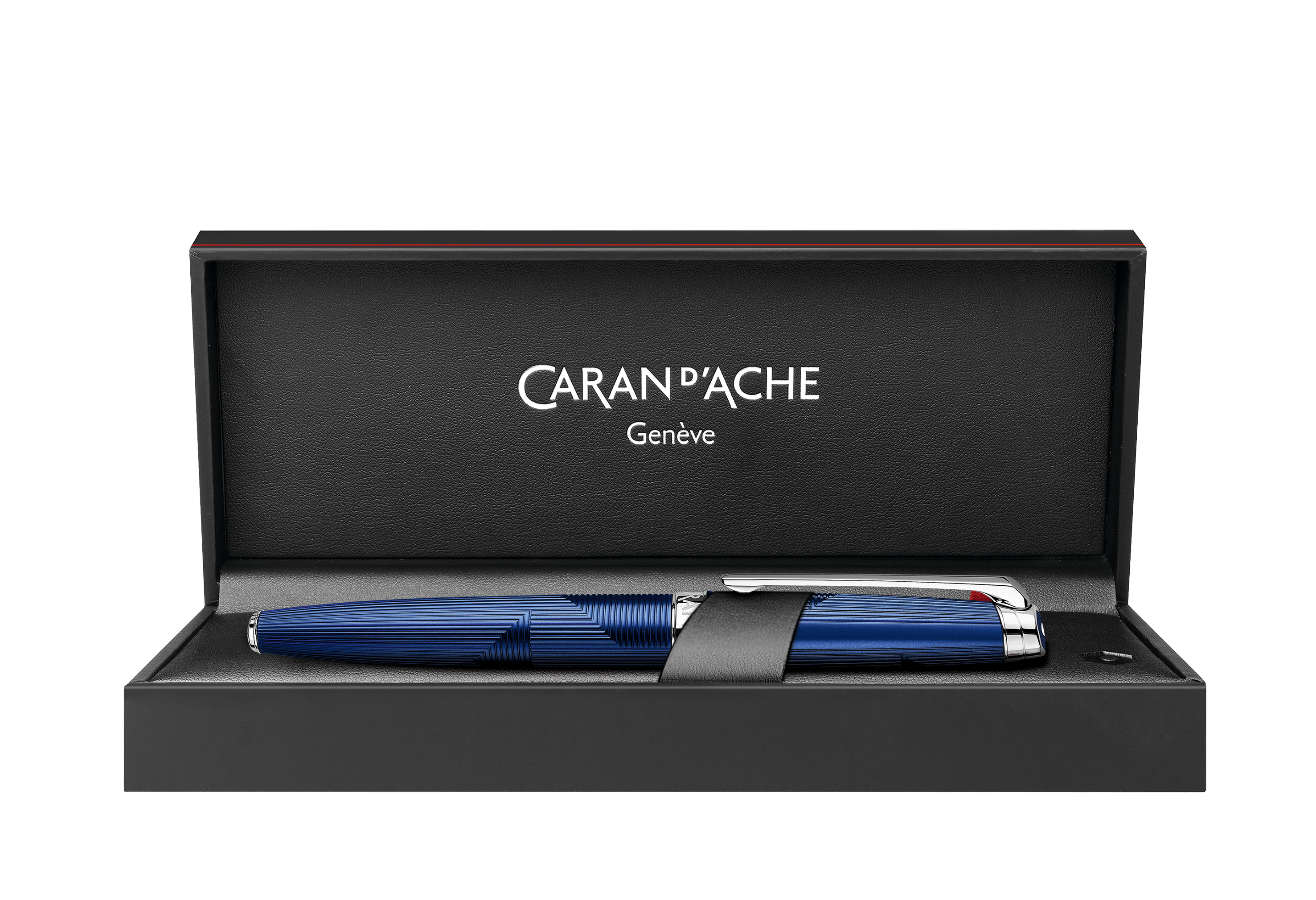 Stylo roller CARAN D'ACHE Léman Bleu Marin - Fine (F) - Bleu marin - -