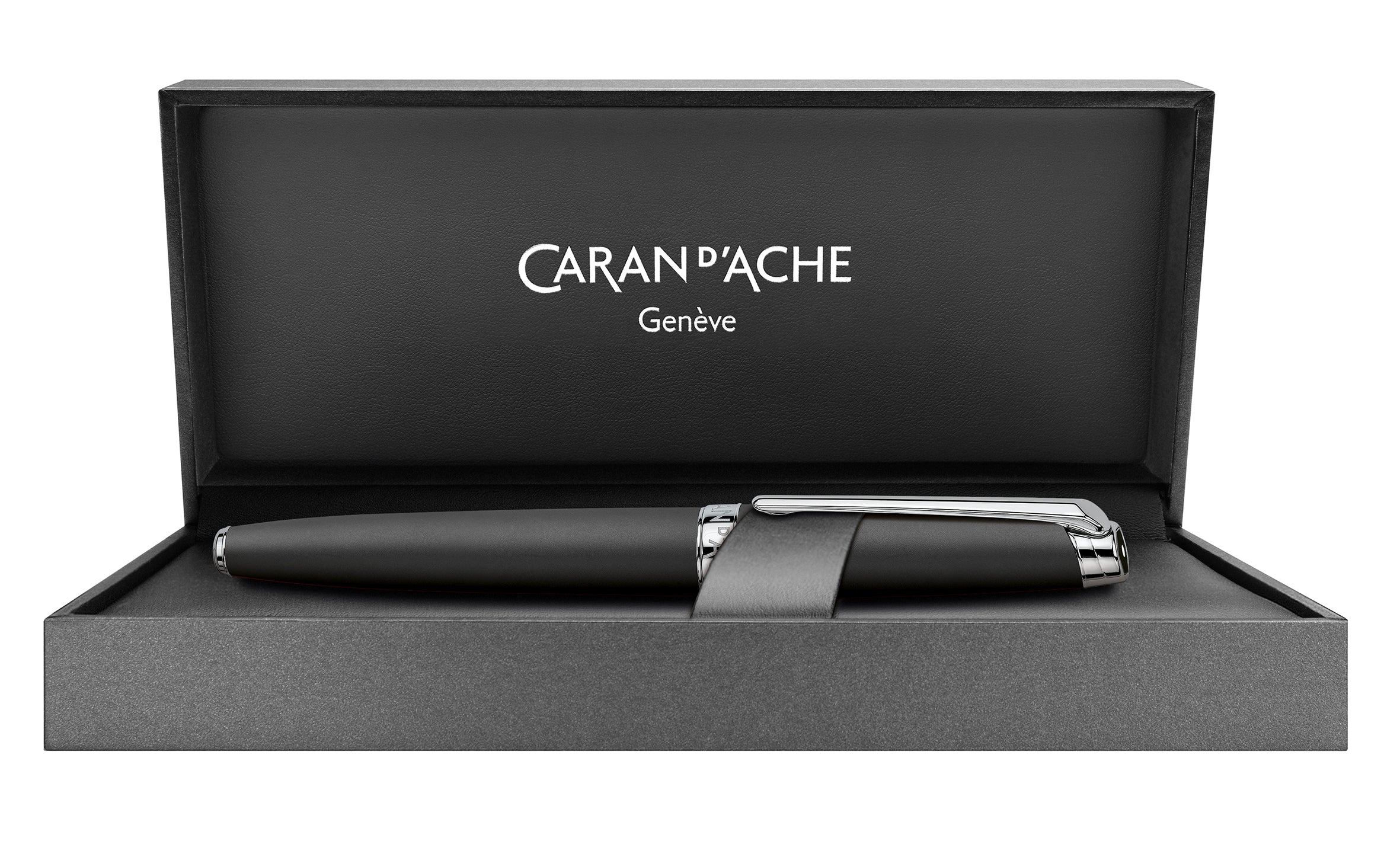 Stylo roller CARAN D'ACHE Léman Noir Mat - Fine (F) - Noir mat - -