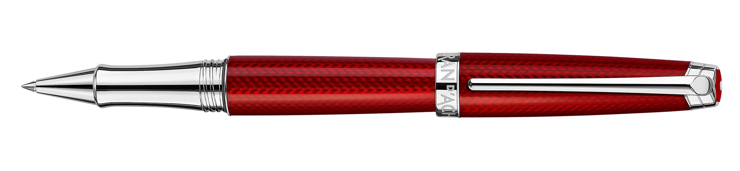 Stylo roller CARAN D'ACHE Léman Rouge Carmin - Fine (F) - Rouge carmin - -