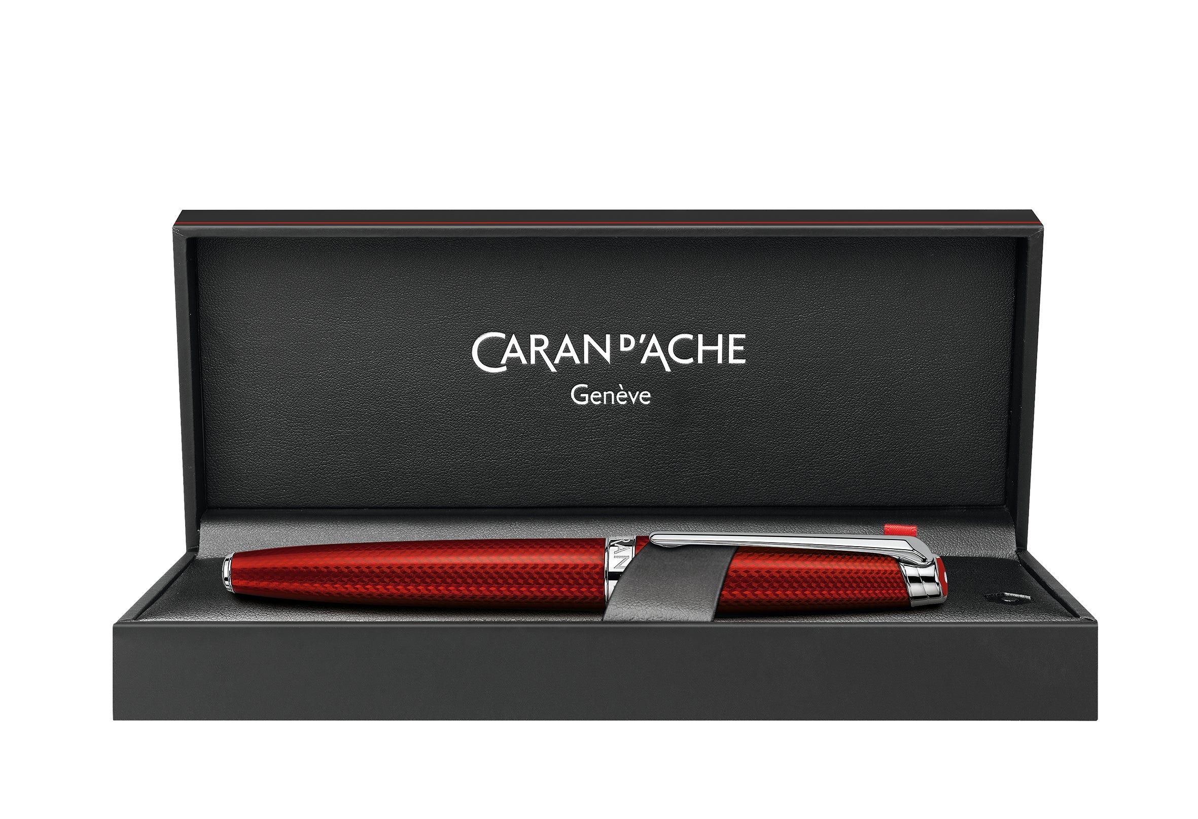 Stylo roller CARAN D'ACHE Léman Rouge Carmin - Fine (F) - Rouge carmin - -