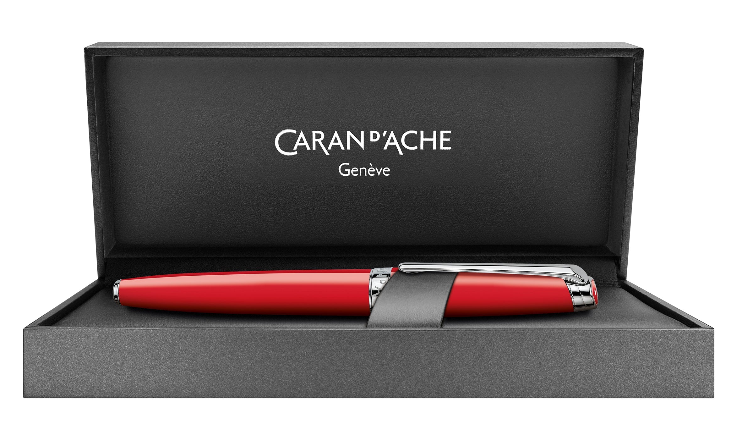 Stylo roller CARAN D'ACHE Léman Rouge Écarlate - Fine (F) - Rouge écarlate - -