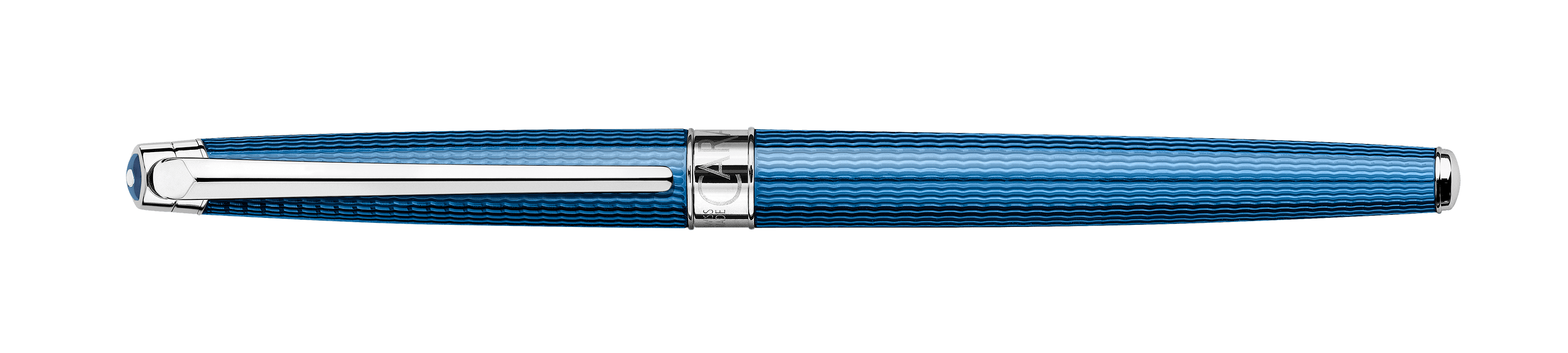 Stylo roller CARAN D'ACHE Léman Slim Grand Bleu - Fine (F) - Grand bleu - -
