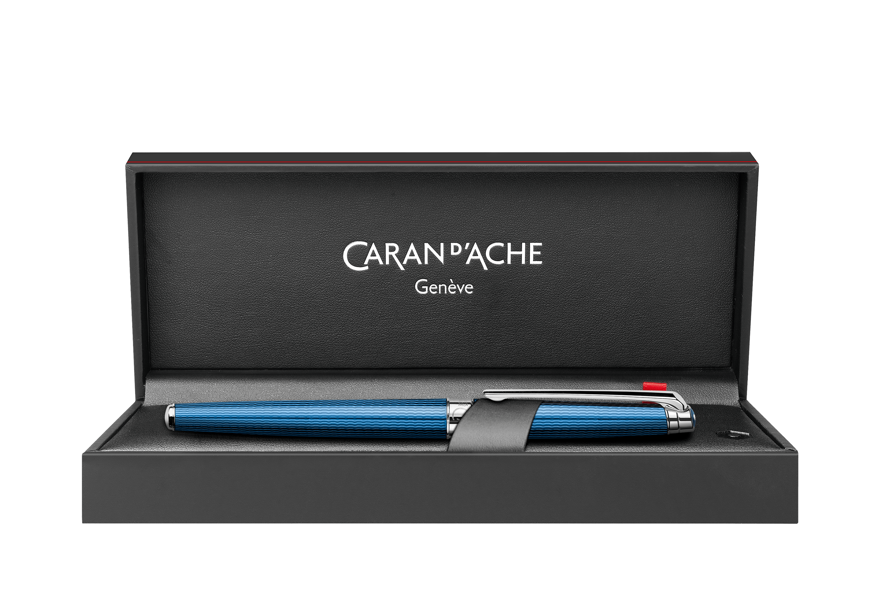 Stylo roller CARAN D'ACHE Léman Slim Grand Bleu - Fine (F) - Grand bleu - -