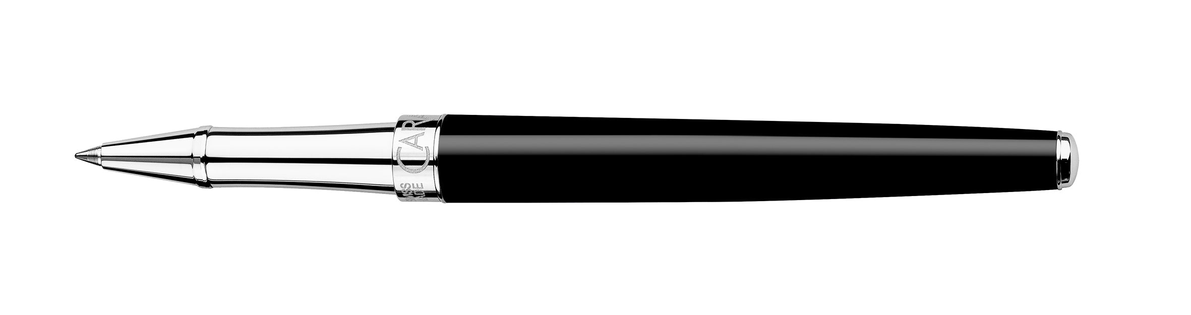 Stylo roller CARAN D'ACHE Léman Slim Noir Ébène - Fine (F) - Noir ébène - -