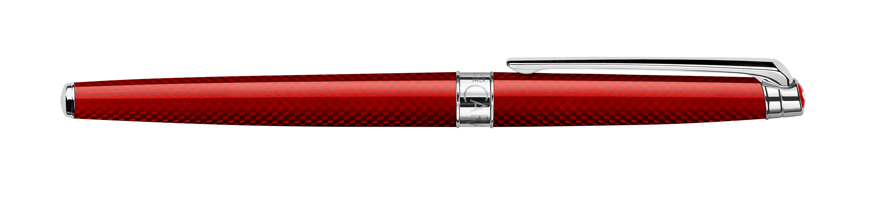 Stylo roller CARAN D'ACHE Léman Slim Rouge Carmin - Fine (F) - Rouge carmin - -