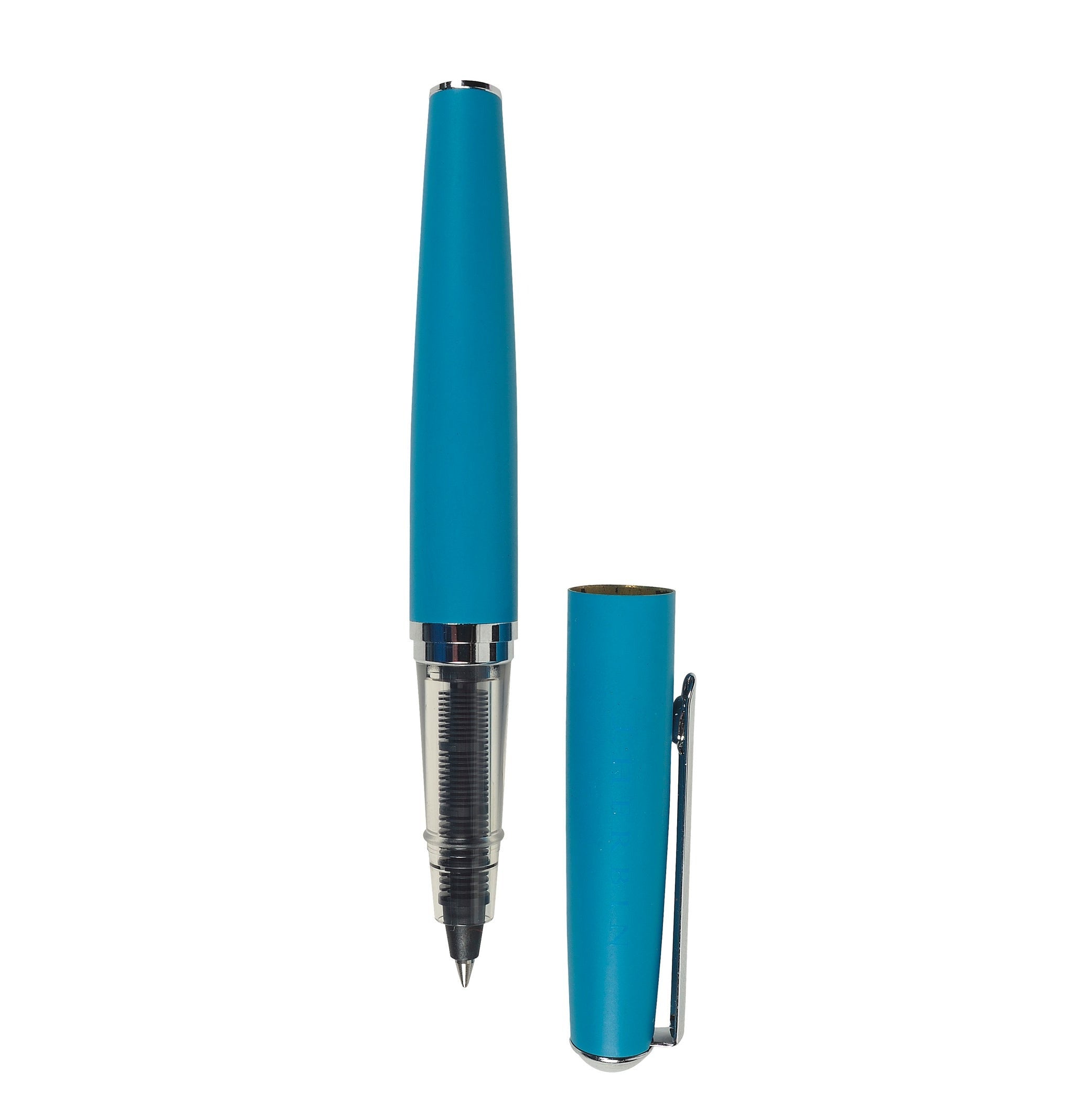 Stylo roller JACQUES HERBIN en métal - Fine (F) - Bleu - 3188550216137