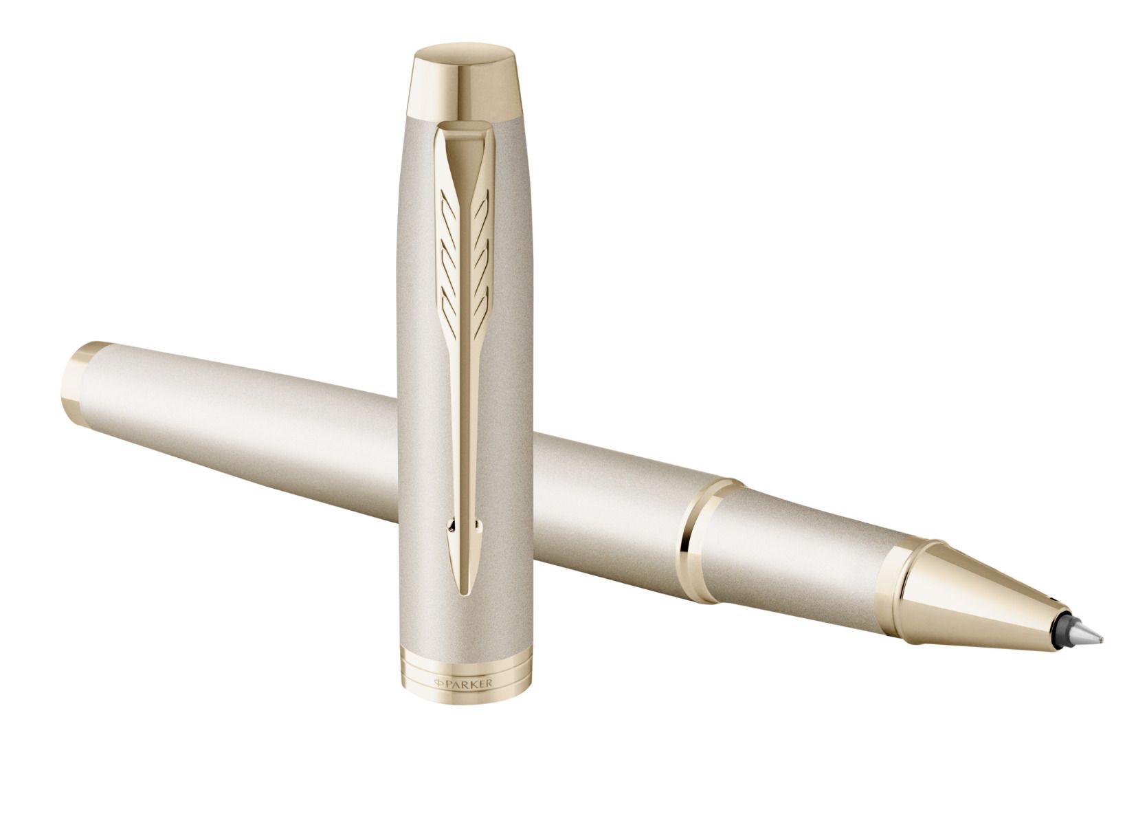 Stylo roller PARKER IM Monochrome - Fine (F) - Champagne - 3026981729553
