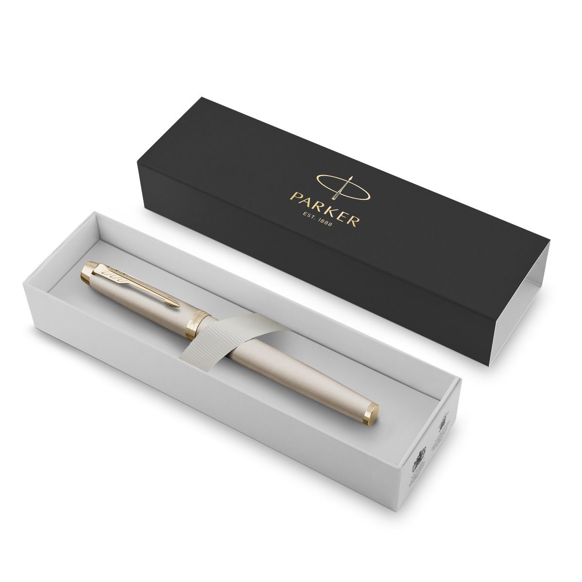 Stylo roller PARKER IM Monochrome - Fine (F) - Champagne - 3026981729553
