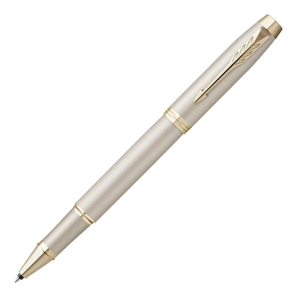 Stylo roller PARKER IM Monochrome - Fine (F) - Champagne - 3026981729553