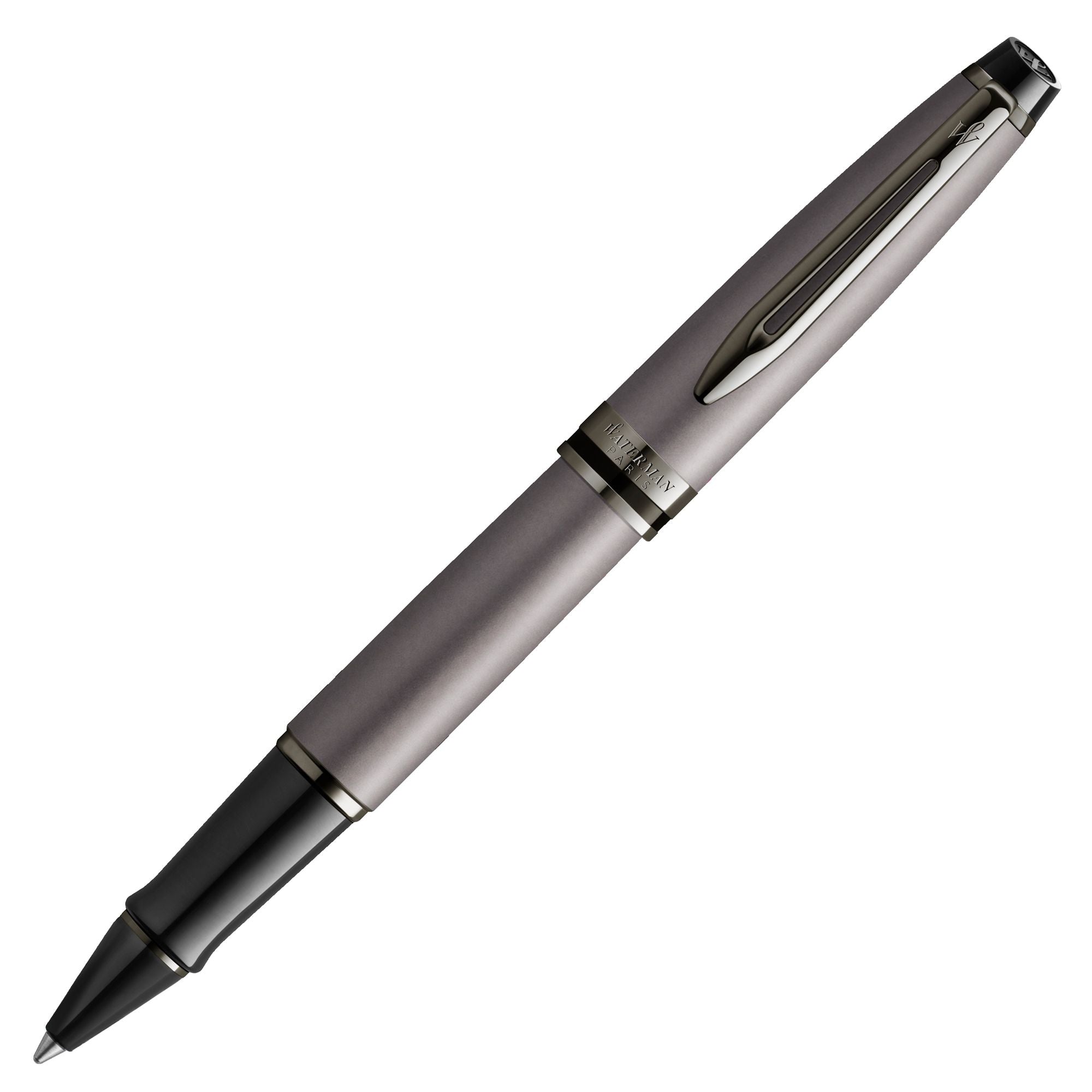Stylo roller WATERMAN Expert Édition Spéciale - Fine (F) - Vernis Argenté Métallisé - 3026981192555