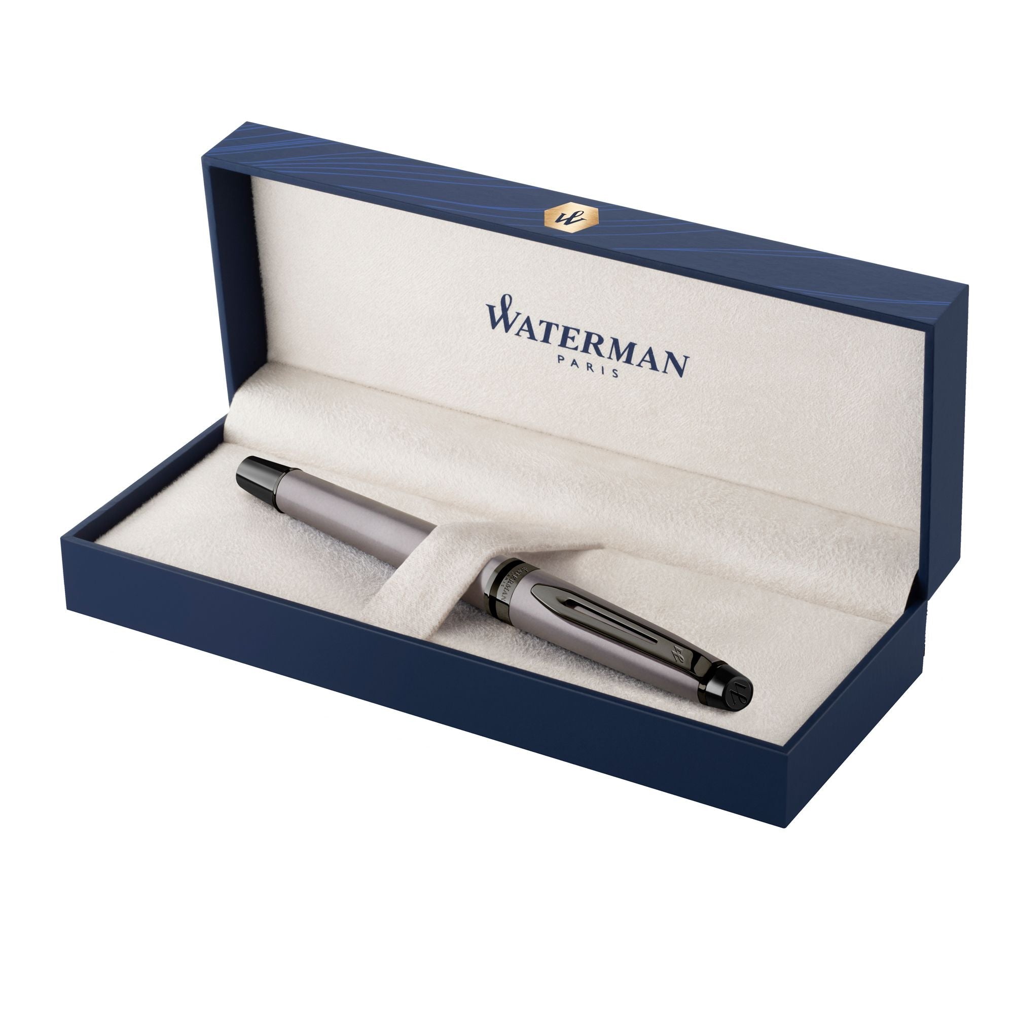 Stylo roller WATERMAN Expert Édition Spéciale - Fine (F) - Vernis Argenté Métallisé - 3026981192555
