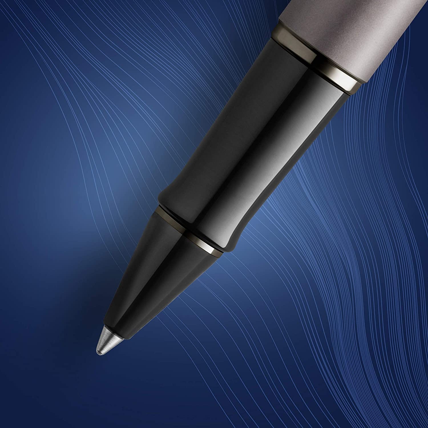 Stylo roller WATERMAN Expert Édition Spéciale - Fine (F) - Vernis Argenté Métallisé - 3026981192555
