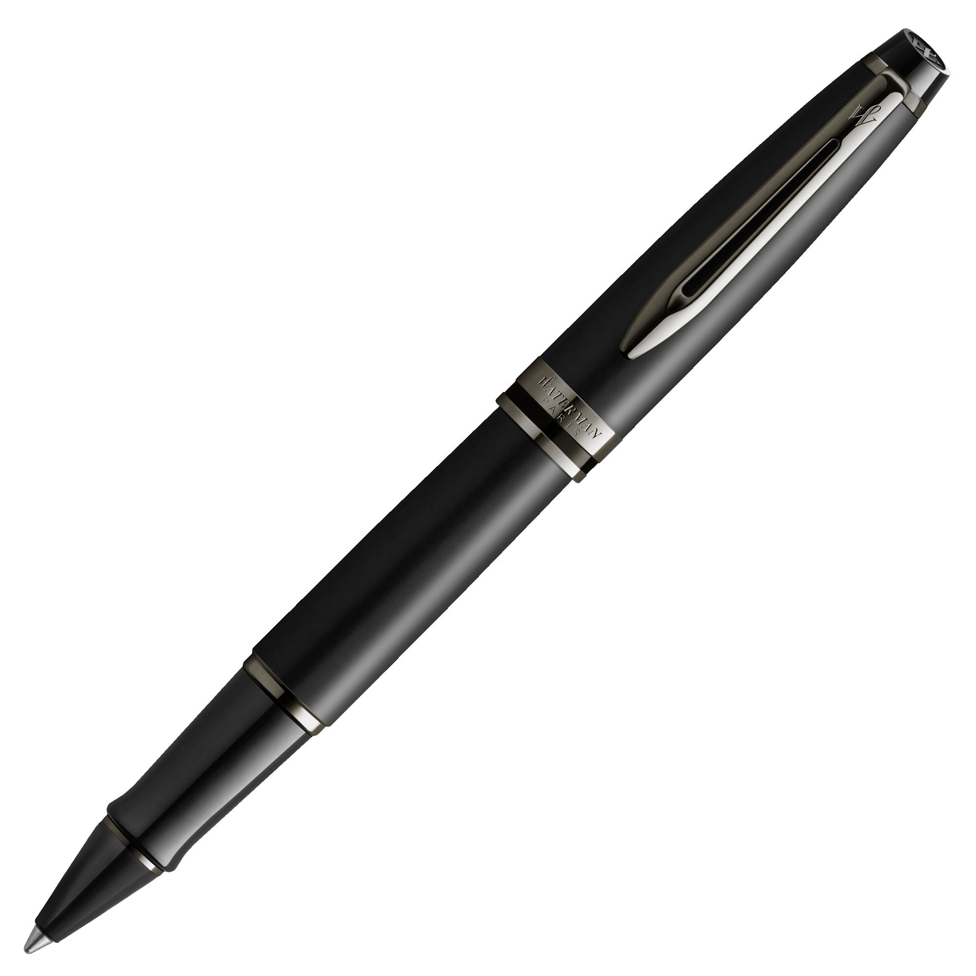 Stylo roller WATERMAN Expert Édition Spéciale - Fine (F) - Vernis Noir Métallisé - 3026981191909