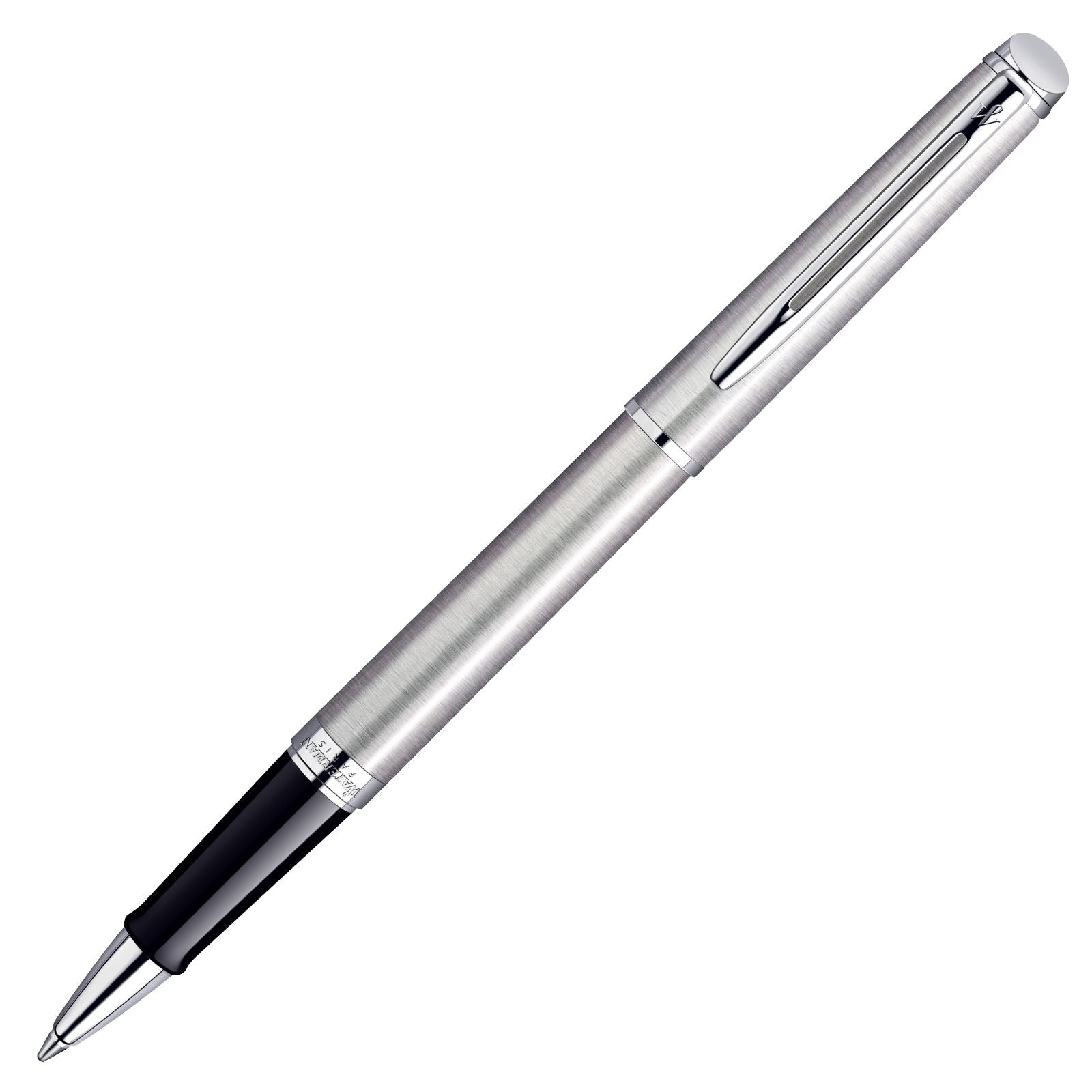 Stylo roller WATERMAN Hémisphère - Fine (F) - Acier Métallisé CT - -