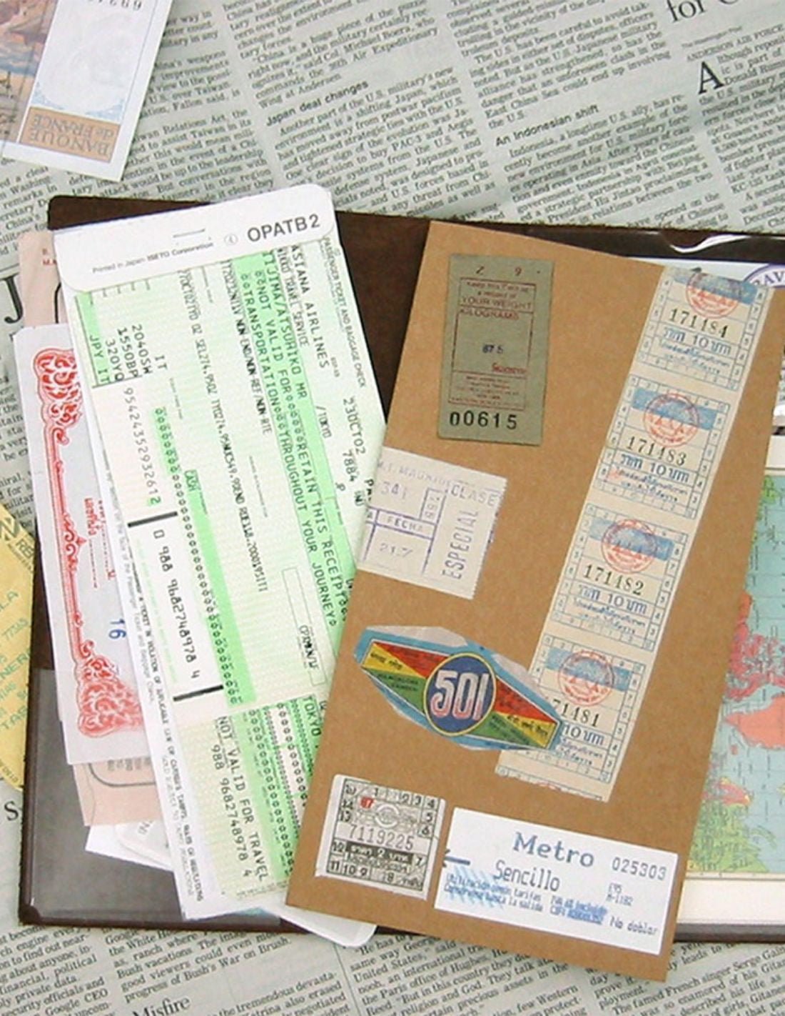 TRAVELER'S notebook 004 - pochettes adhésives (passport size / regular size) - TN Passport size / TN Regular size - - 4902805142489