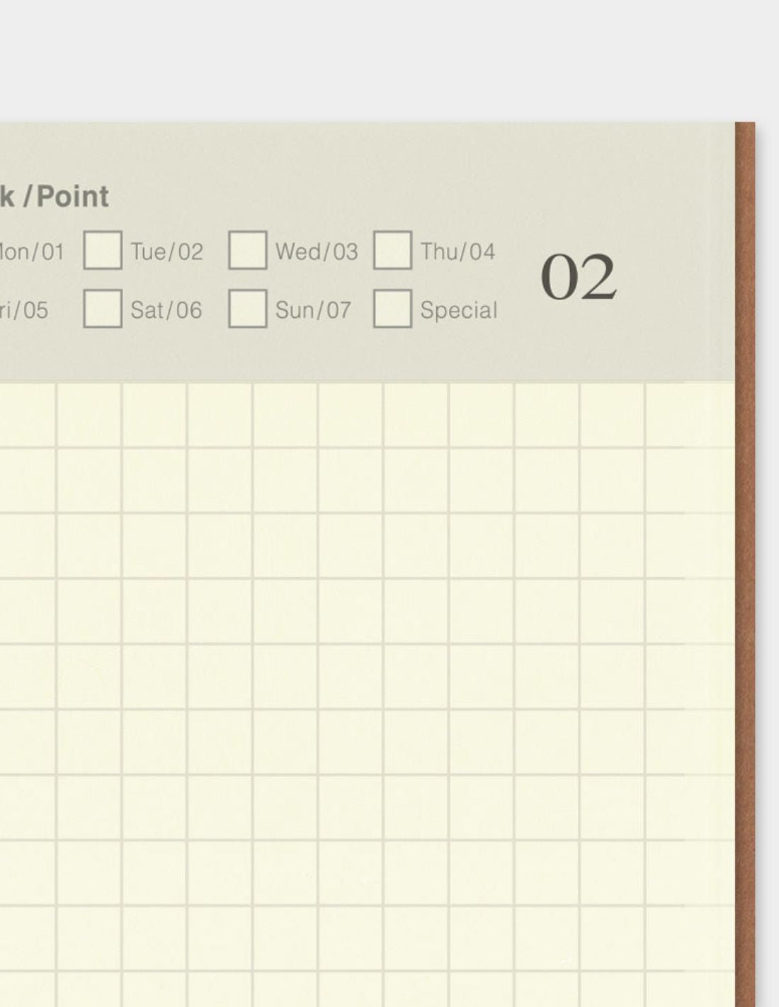 TRAVELER'S notebook 005 - agenda journalier non daté (regular size) - TN Regular size - 1 jour par page - 4902805142557