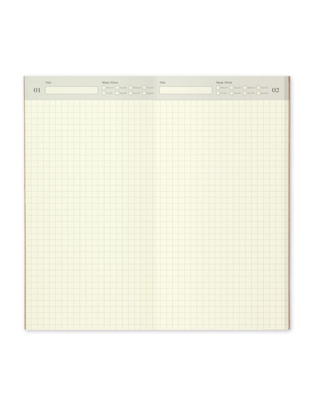 TRAVELER'S notebook 005 - agenda journalier non daté (regular size) - TN Regular size - 1 jour par page - 4902805142557