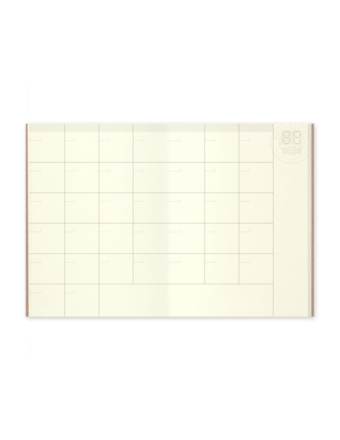 TRAVELER'S notebook 006 - agenda mensuel non daté (passport size) - TN Passport size - Mensuel - 4902805143264