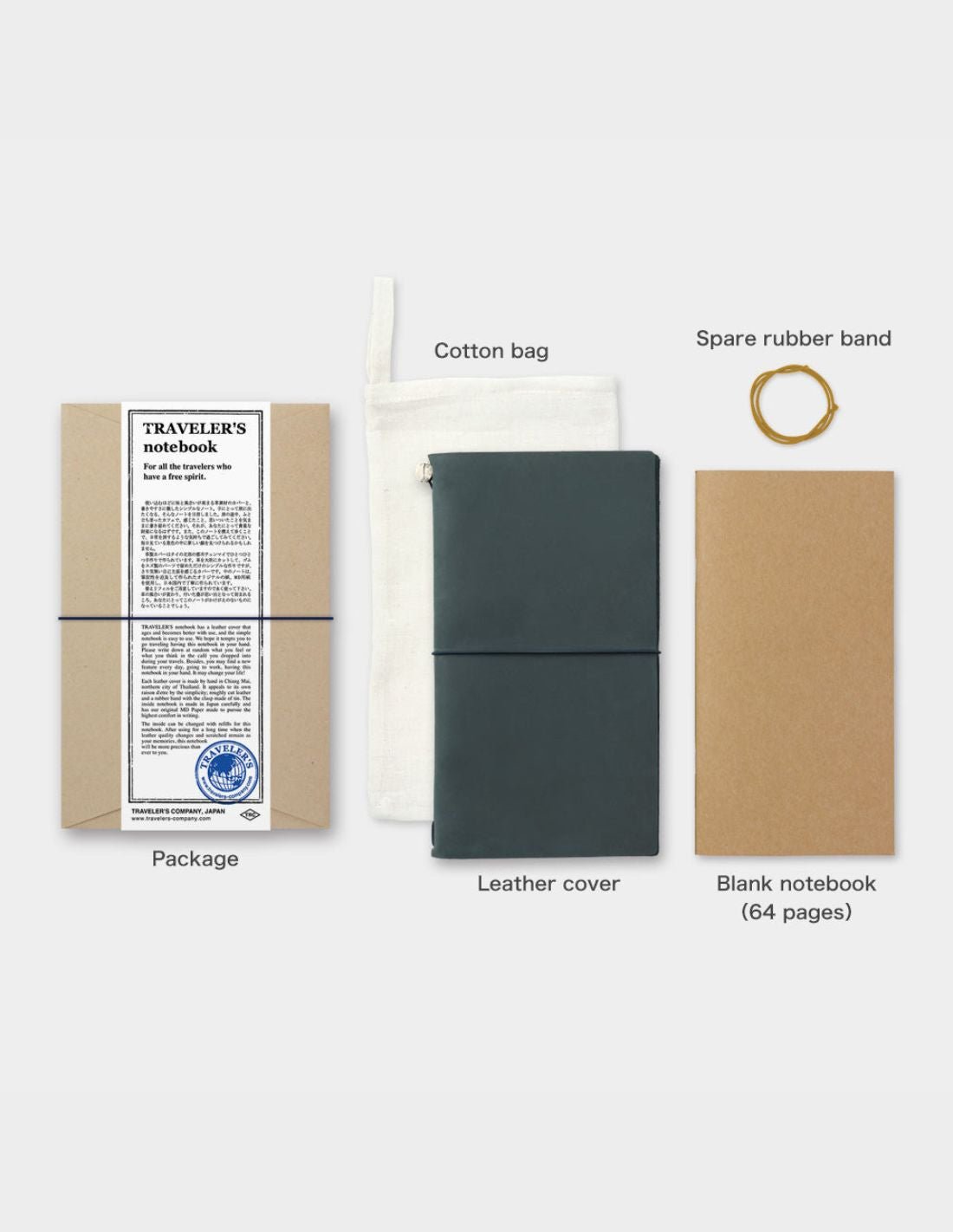 TRAVELER'S notebook - regular size - TN Regular size - Uni - Bleu - 4902805152396