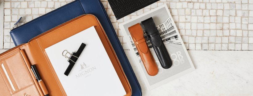 Carnets cuirs - Papeterie Montparnasse