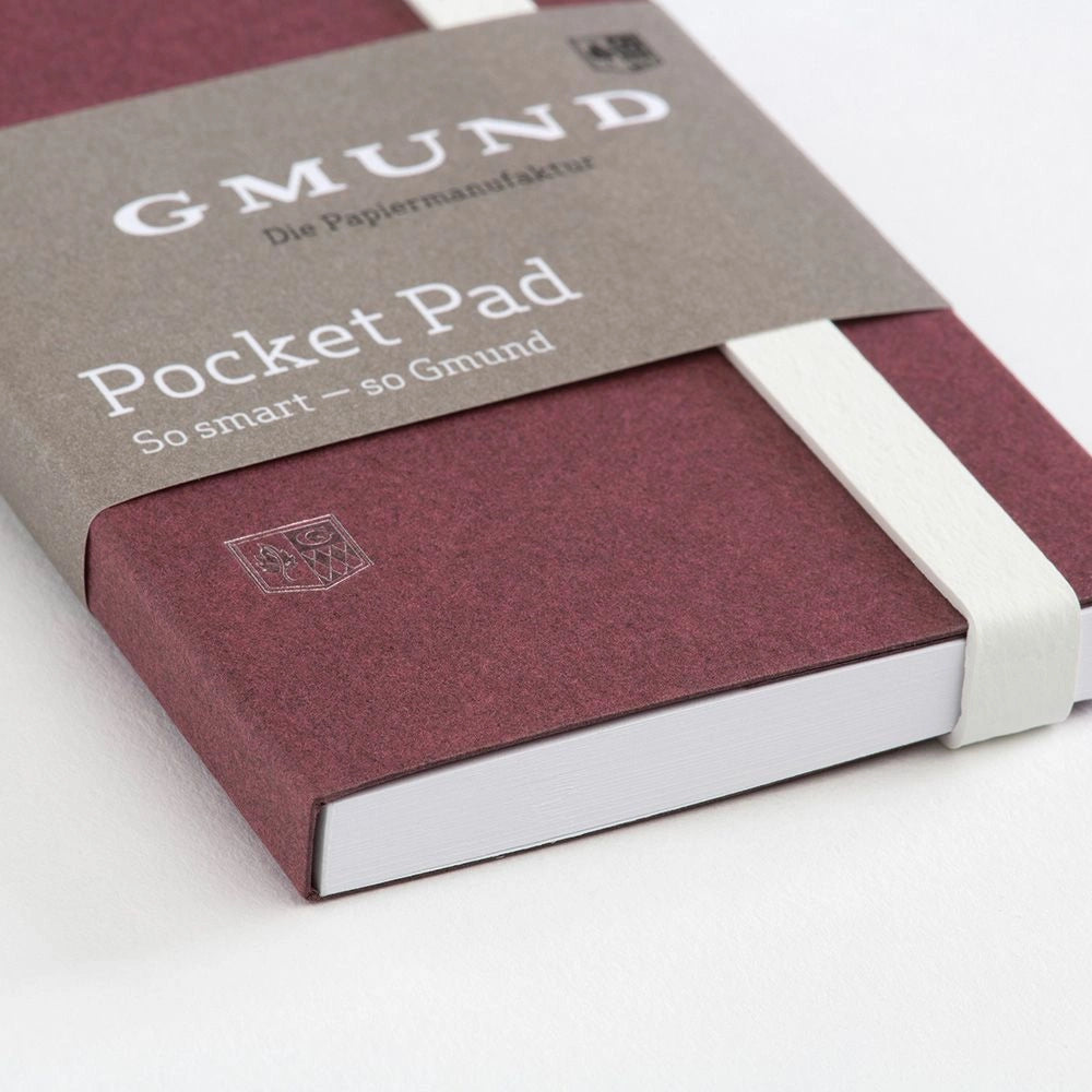 Bloc-notes GMUND Pocket Pad - 6,7 x 13,8 cm - Uni - Merlot