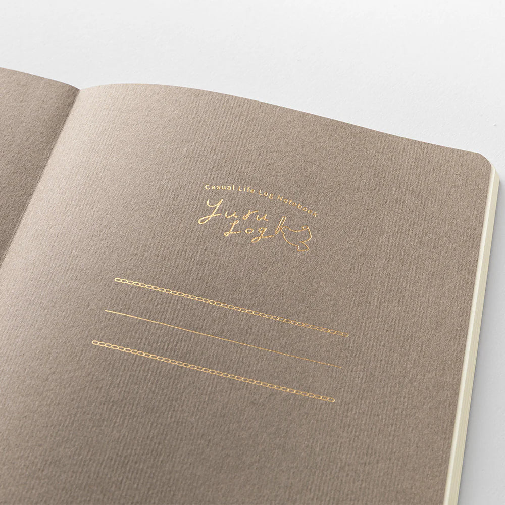 Carnet MIDORI Notebook Yuru Log - B6 - Pointillé - Gourmandises & Animaux