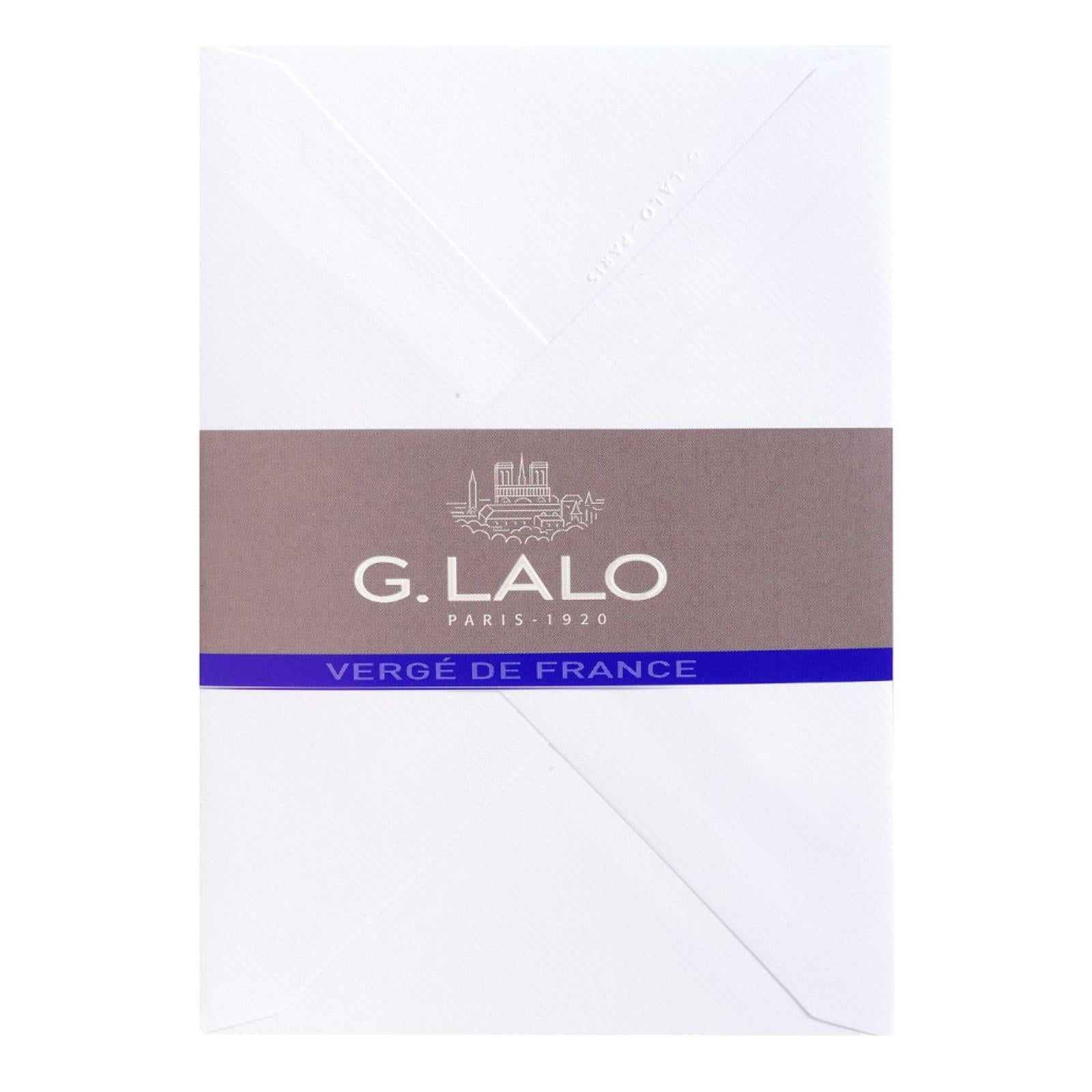 25 enveloppes G.LALO Vergé de France - C5 (162 x 229 mm) - 100 g/m² - Extra - blanc - 3140290208506