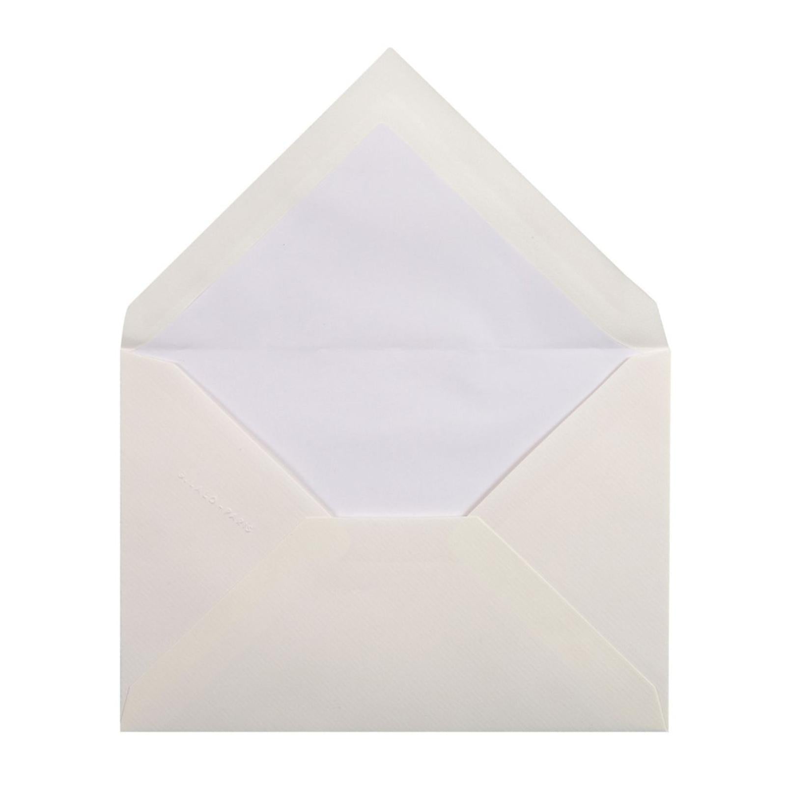 25 enveloppes G.LALO Vergé de France - C6 (114 x 162 mm) - 100 g/m² - Blanc - 3140290214002