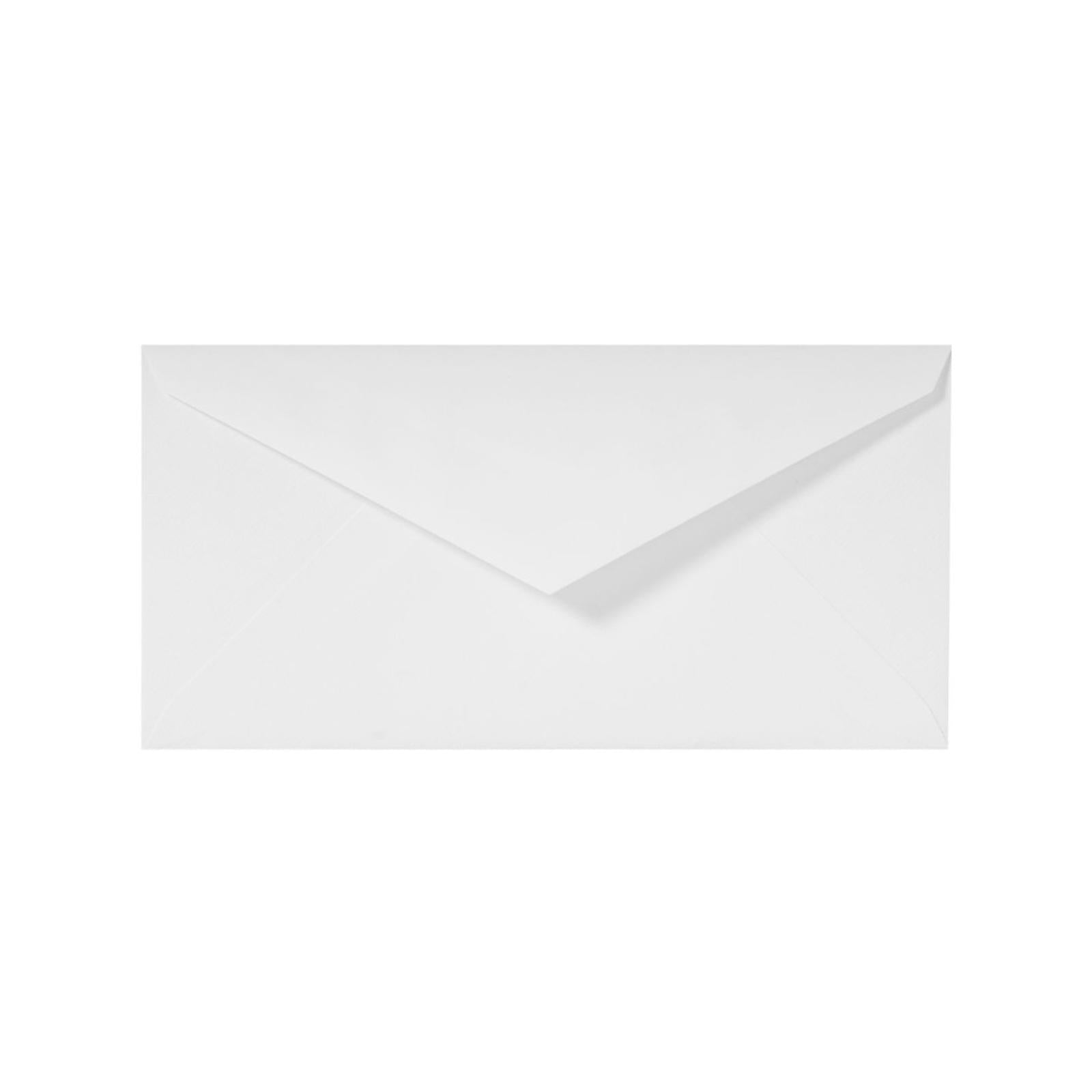 25 enveloppes G.LALO Vergé de France - DL (110 x 220 mm) - 100 g/m² - Blanc - 3140290227002