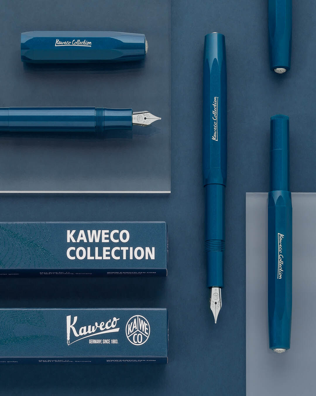 Cartouche d'encre pour stylo plume Kaweco - Par 6 pièces - Blauw