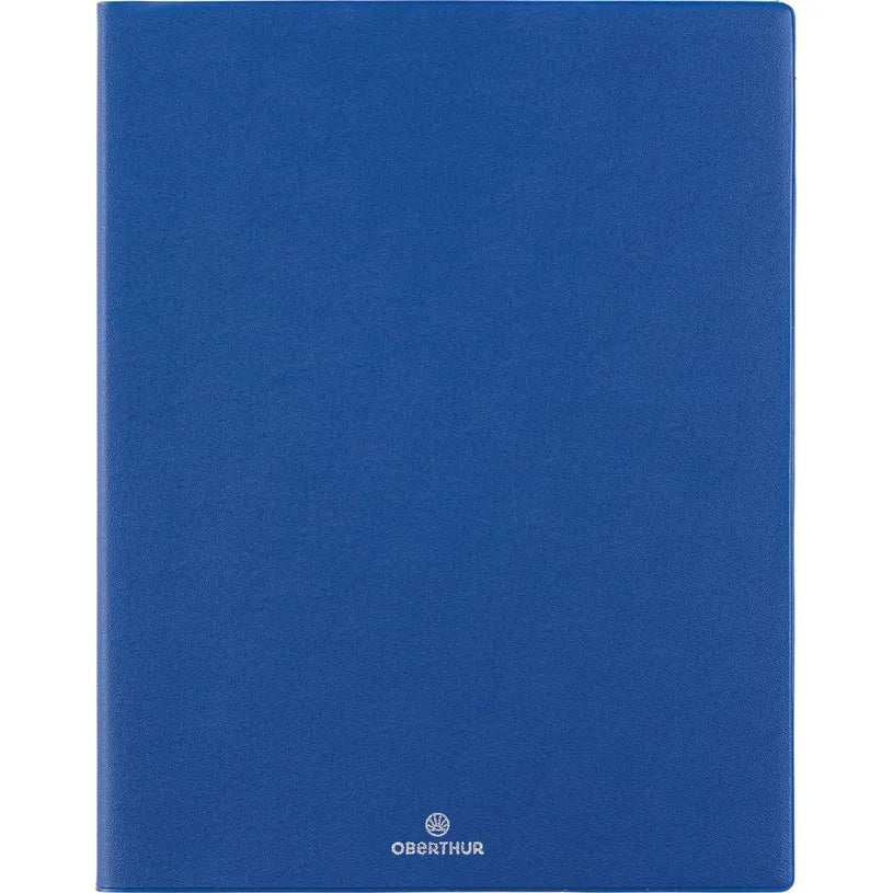 Agenda 2027 OBERTHUR Odessa - 21 x 27 cm - 1 semaine sur 2 pages - Orientation verticale - Bleu