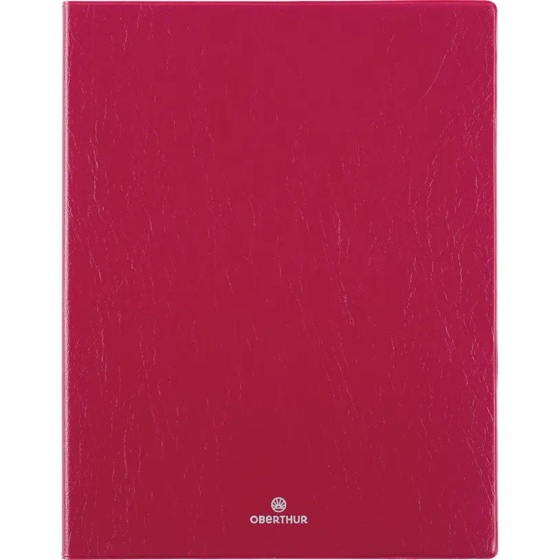 Agenda 2027 OBERTHUR Odessa - 21 x 27 cm - 1 semaine sur 2 pages - Orientation verticale - Bordeaux
