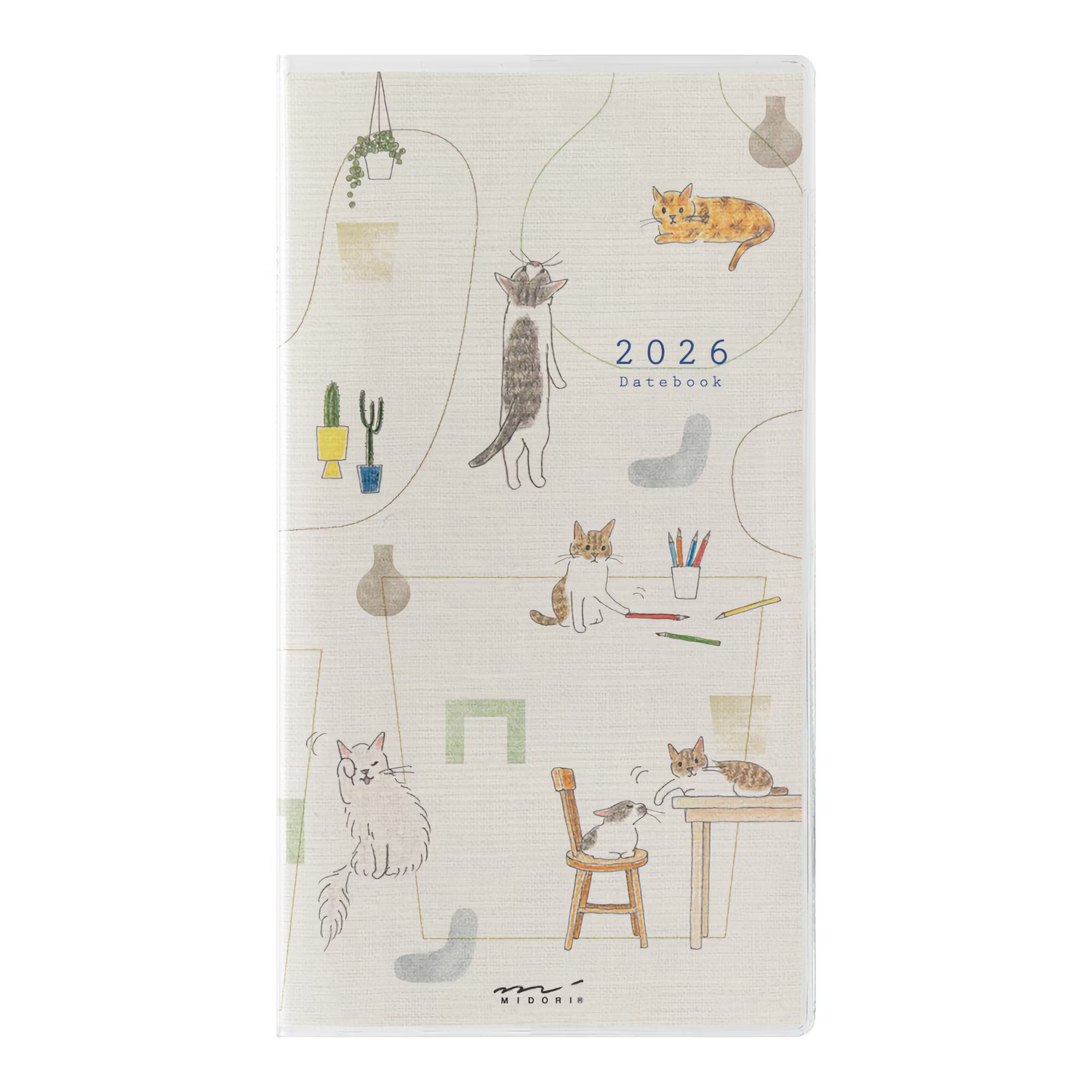 Agenda 2026 MIDORI Pocket Diary - Slim - Chat