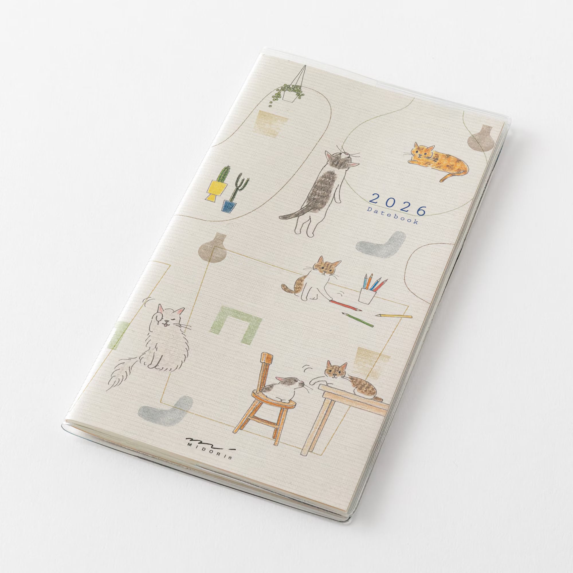 Agenda 2026 MIDORI Pocket Diary - Slim - Chat