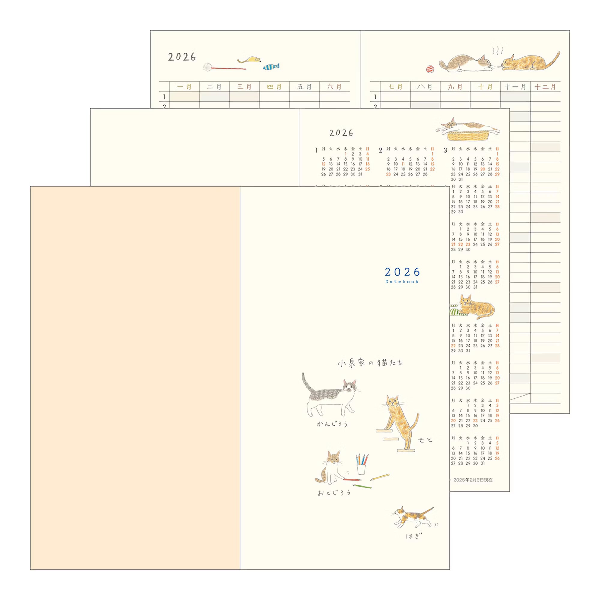 Agenda 2026 MIDORI Pocket Diary - Slim - Chat