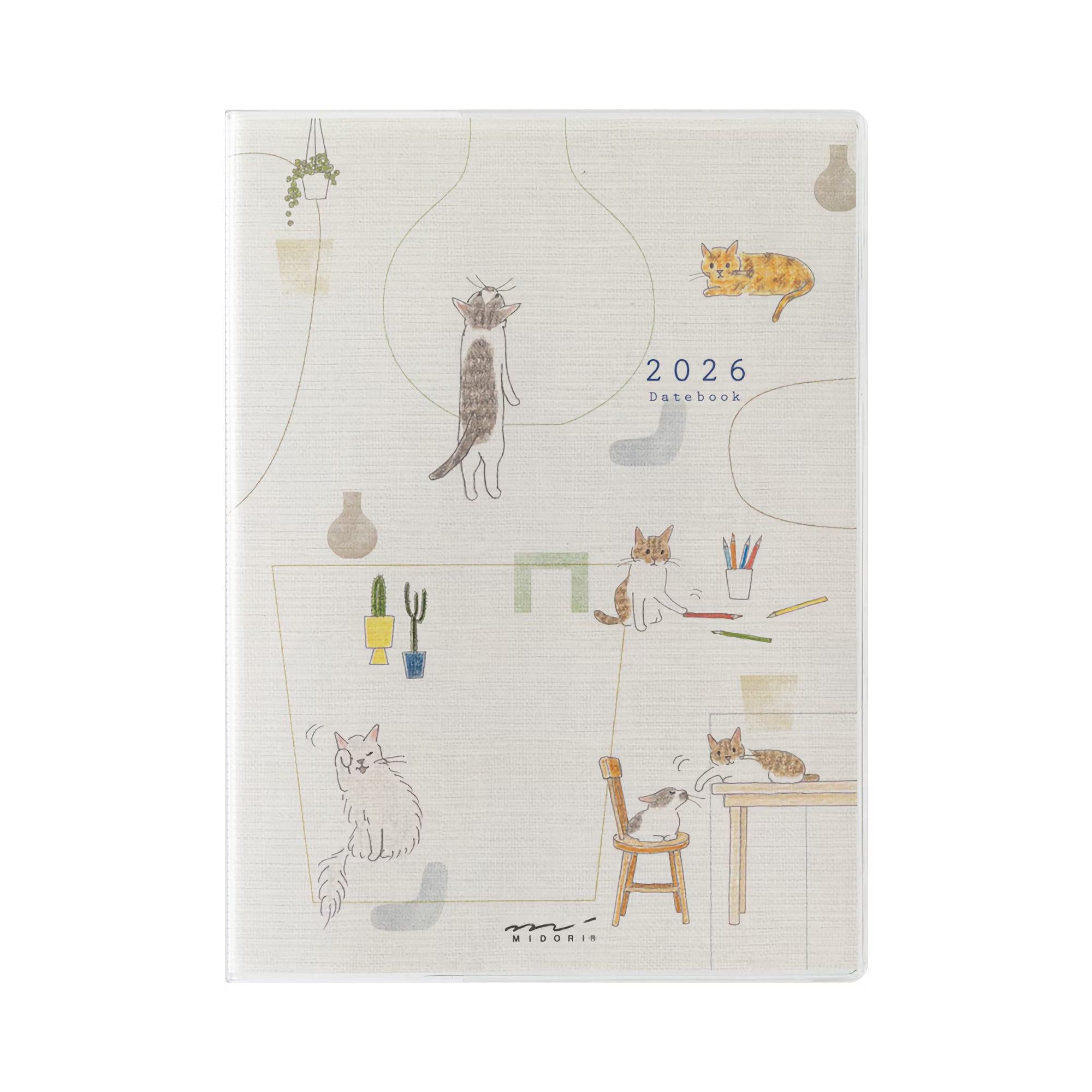 Agenda 2026 MIDORI Pocket Diary - A6 - Chat
