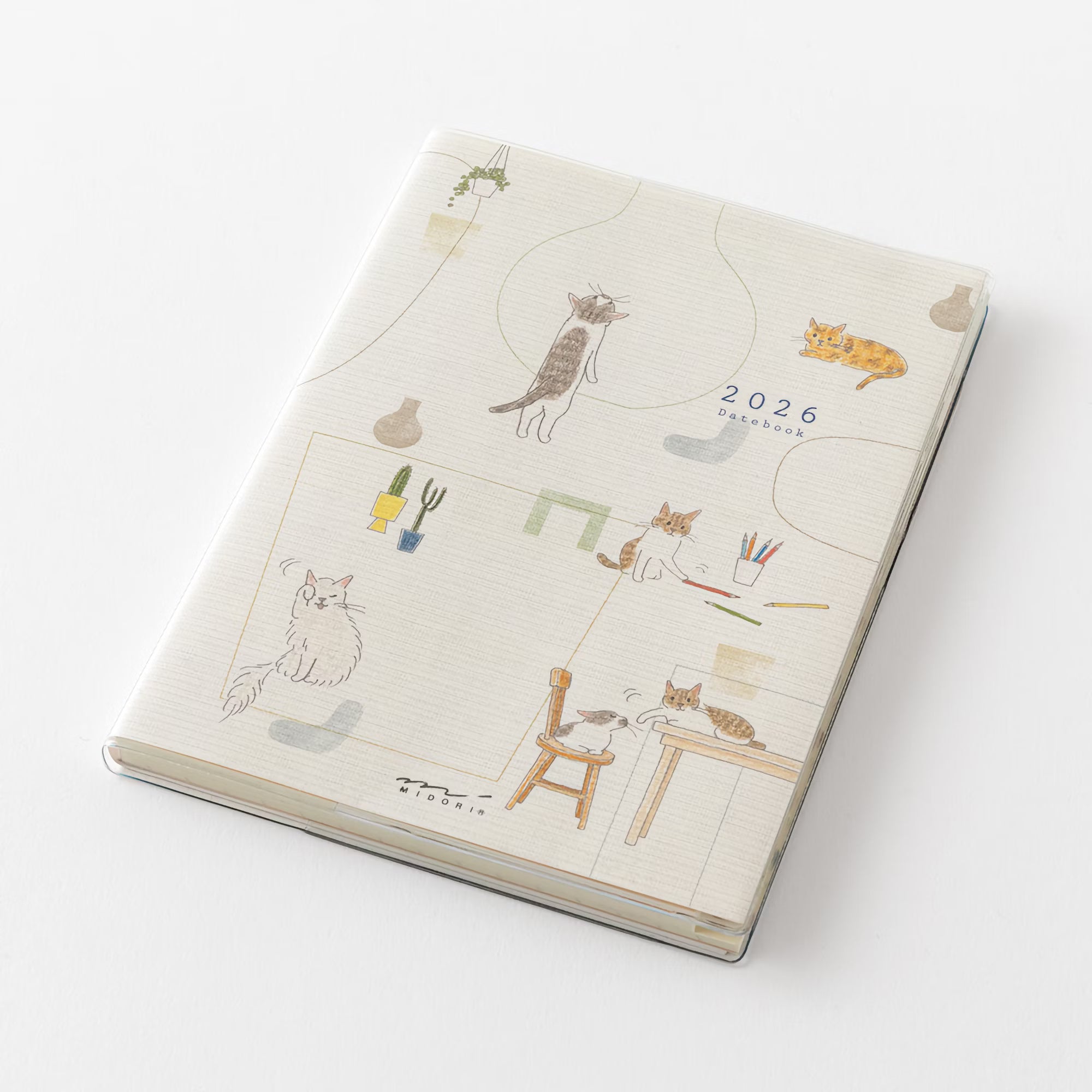 Agenda 2026 MIDORI Pocket Diary - A6 - Chat