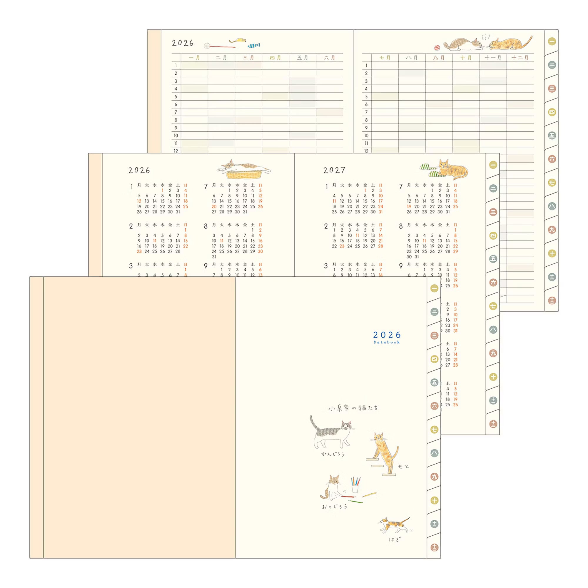 Agenda 2026 MIDORI Pocket Diary - A6 - Chat