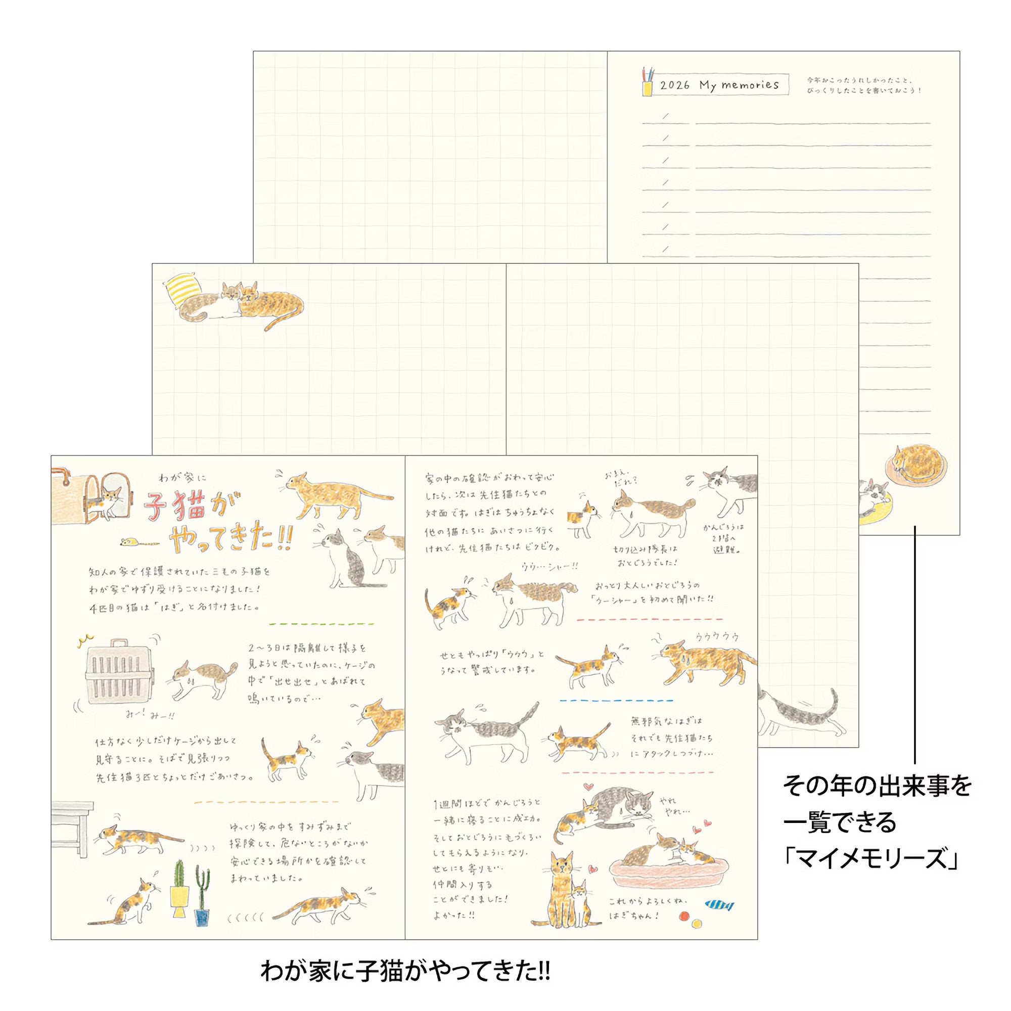 Agenda 2026 MIDORI Pocket Diary - A6 - Chat