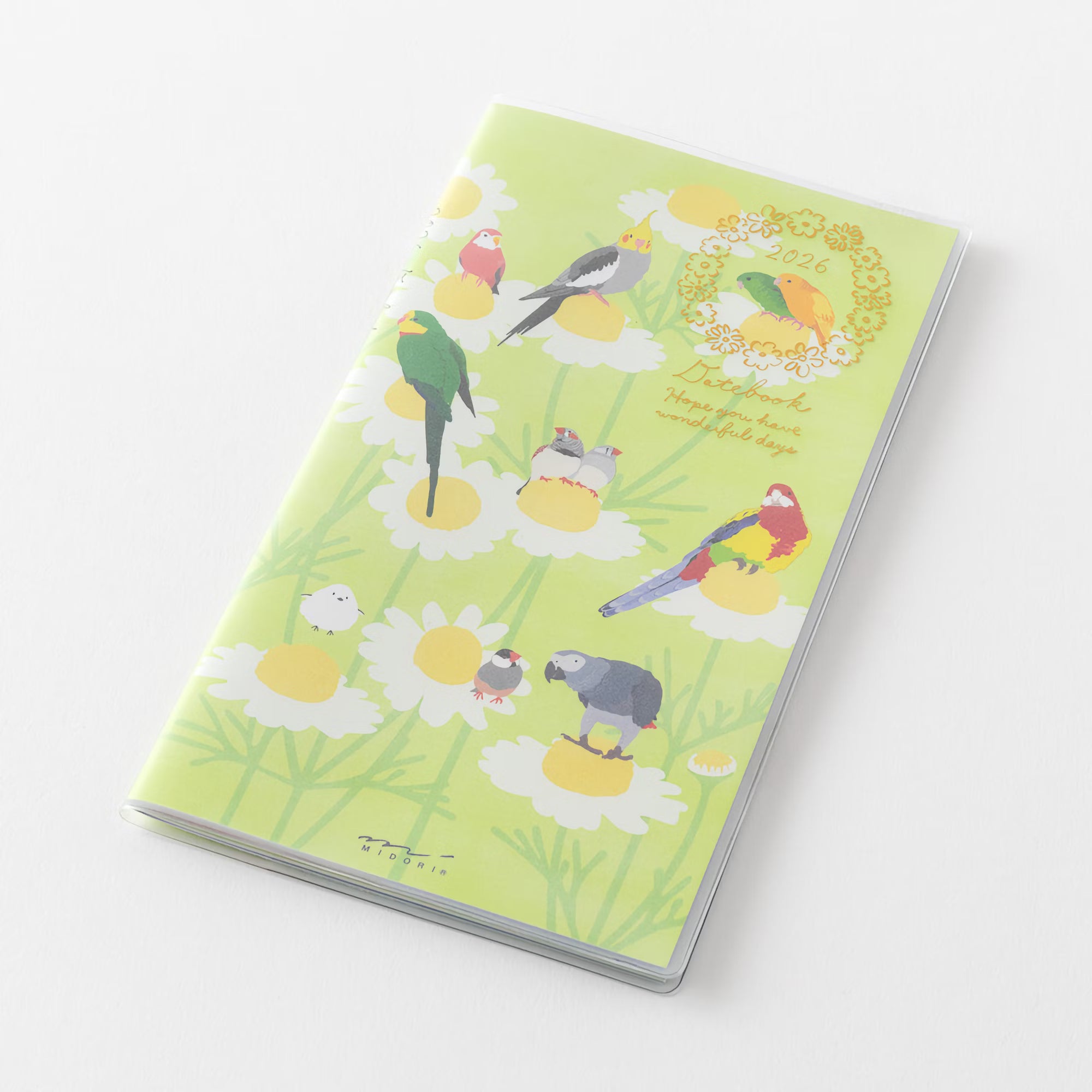 Agenda 2026 MIDORI Pocket Diary - Slim - Oiseau